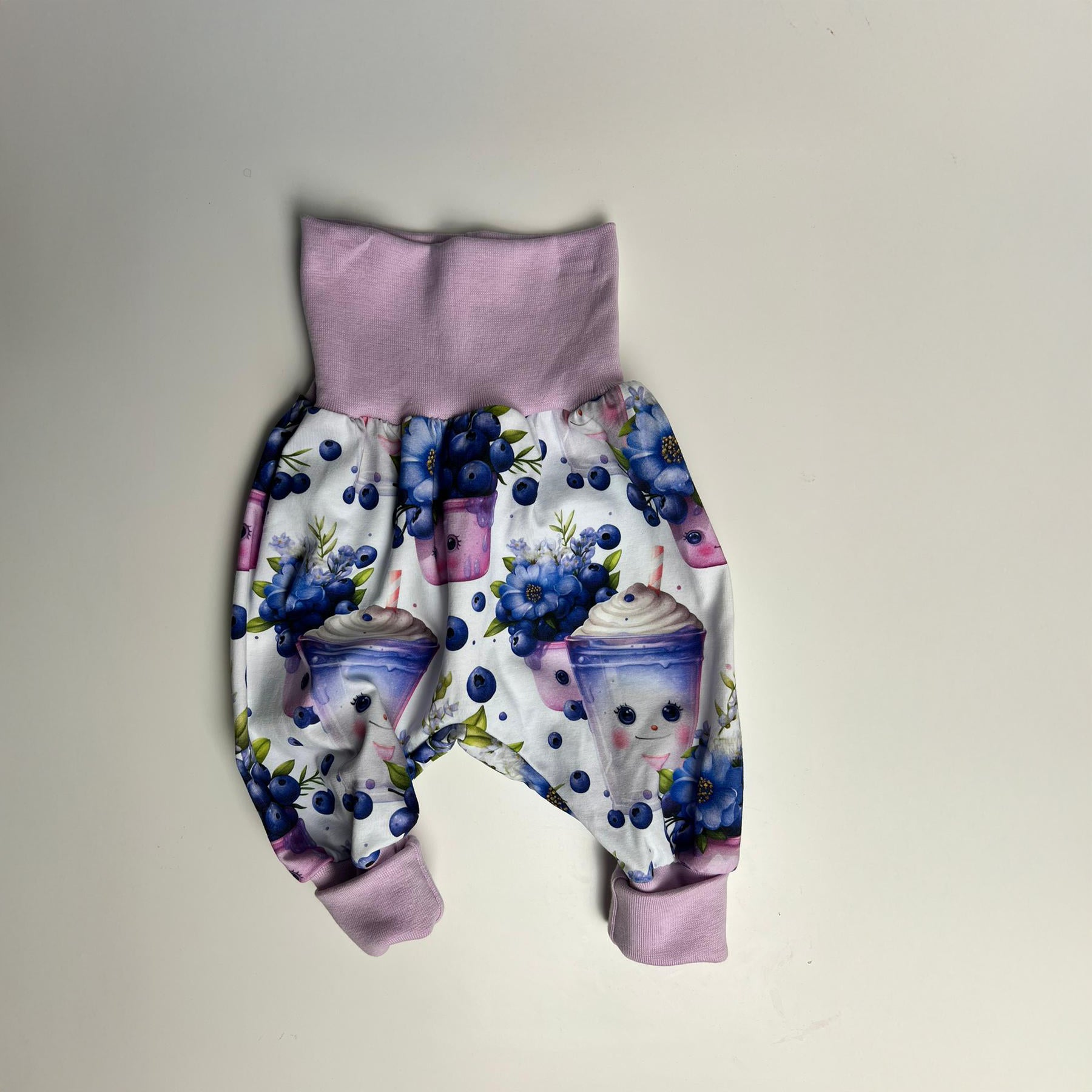 Kinderstoff Damenstoff Blaubeer Shake Pumphose für Kinder