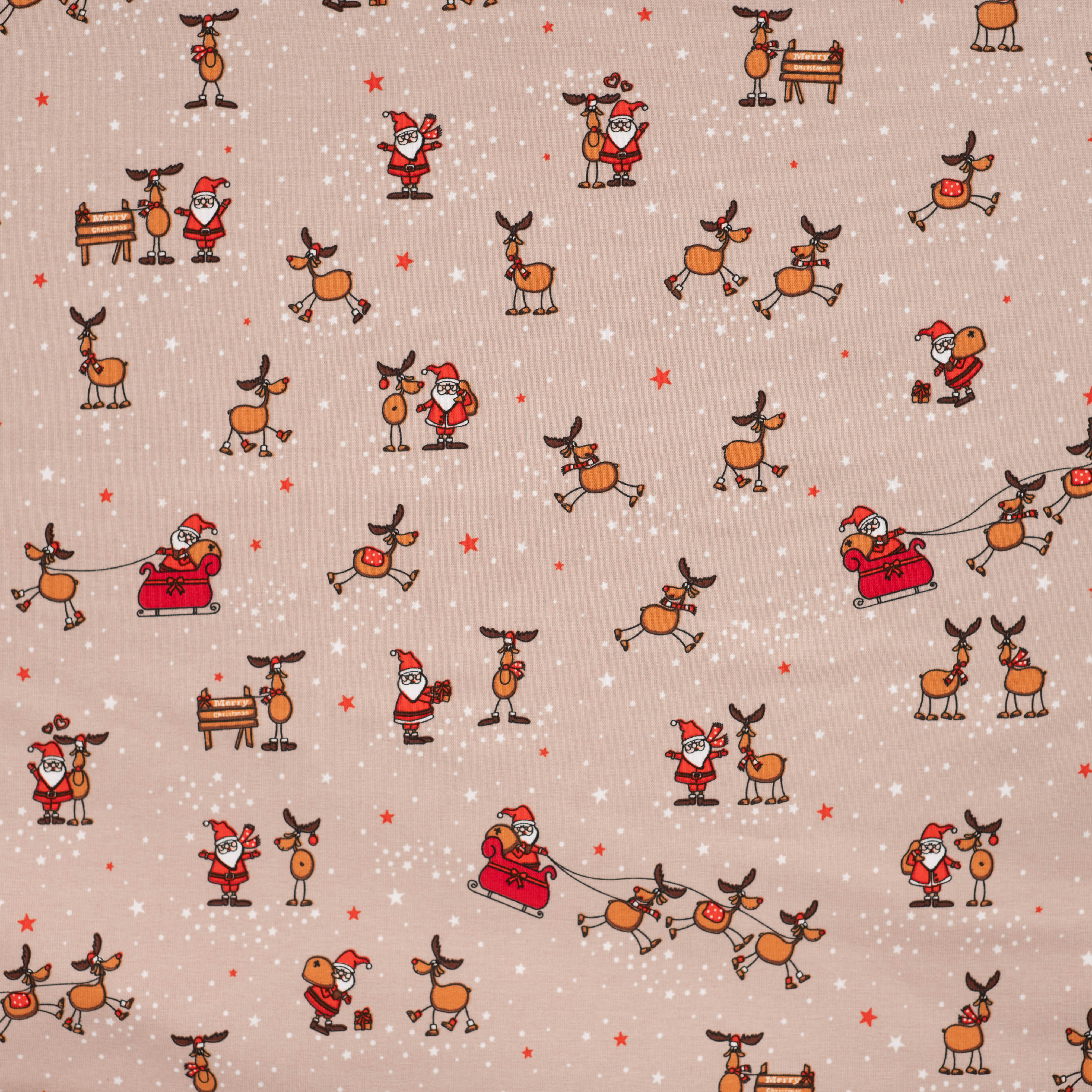 Jersey "Santa & Rudolf" Sand