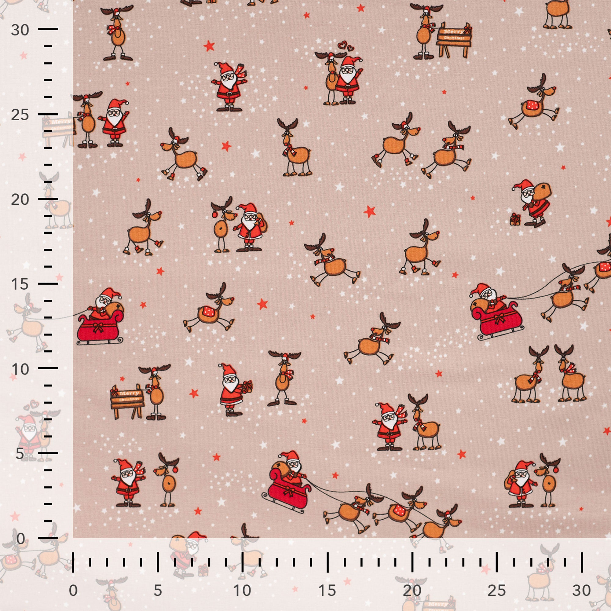 Jersey "Santa & Rudolf" Sand
