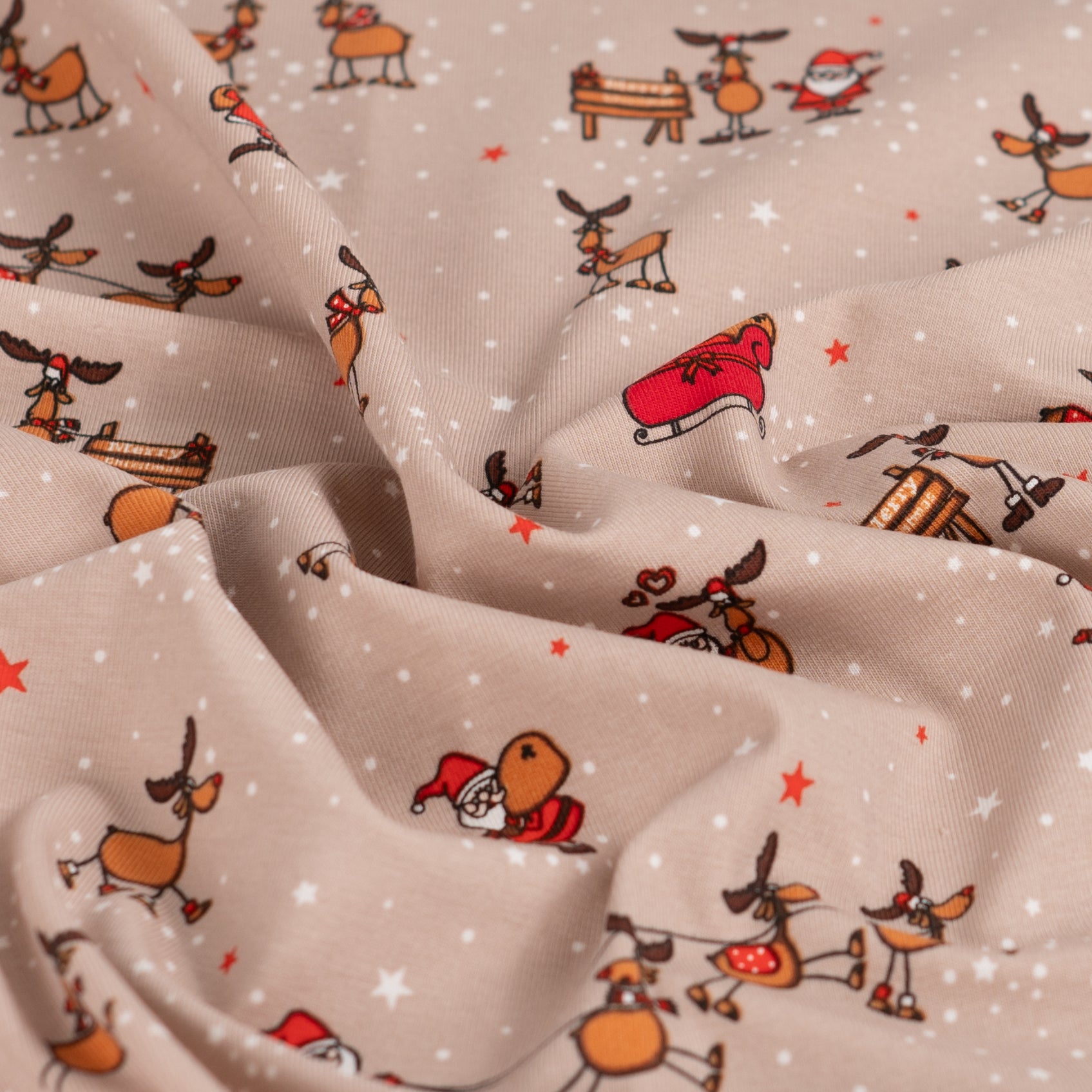 Jersey "Santa & Rudolf" Sand