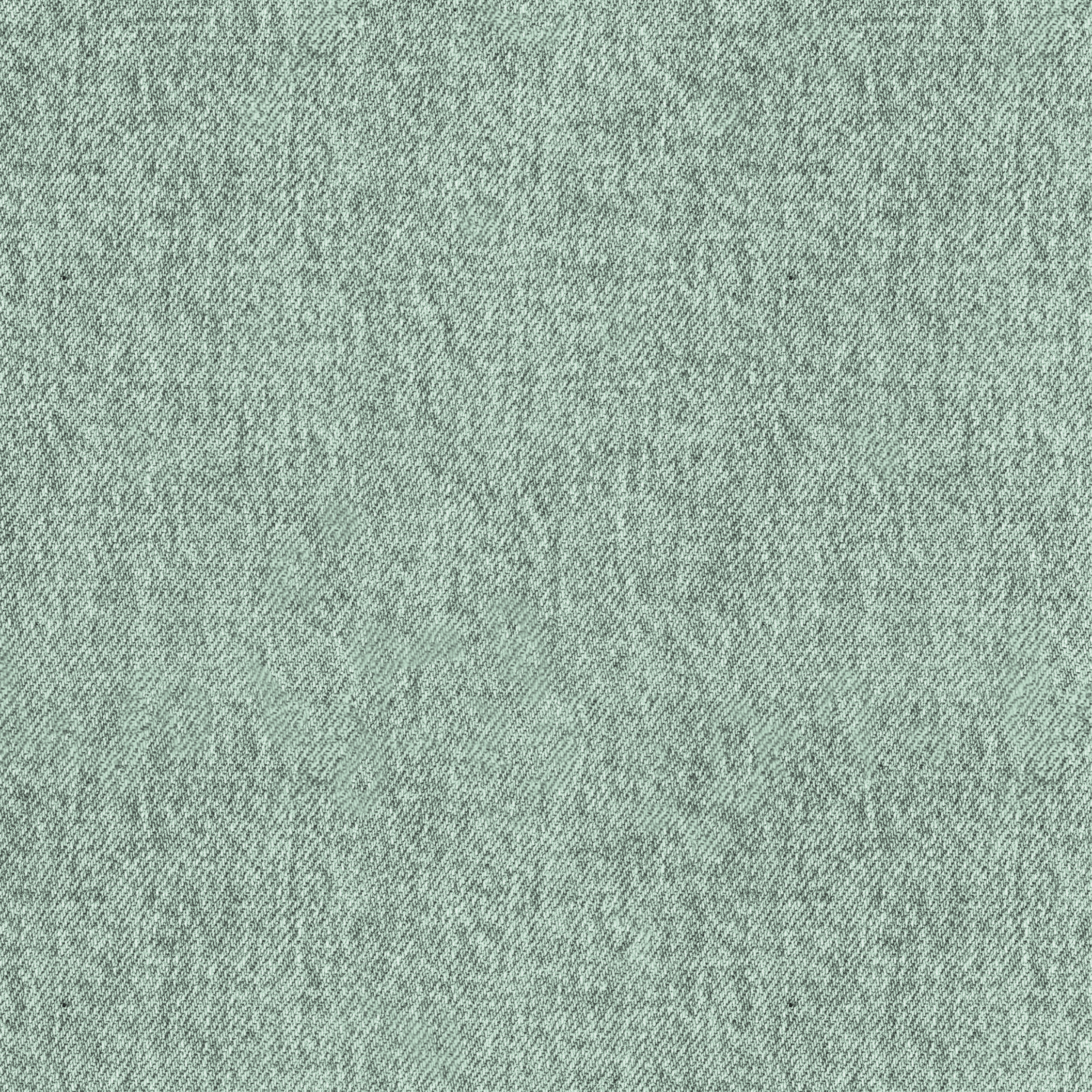 Stoff Denim Optik Jeans Look helles Mint