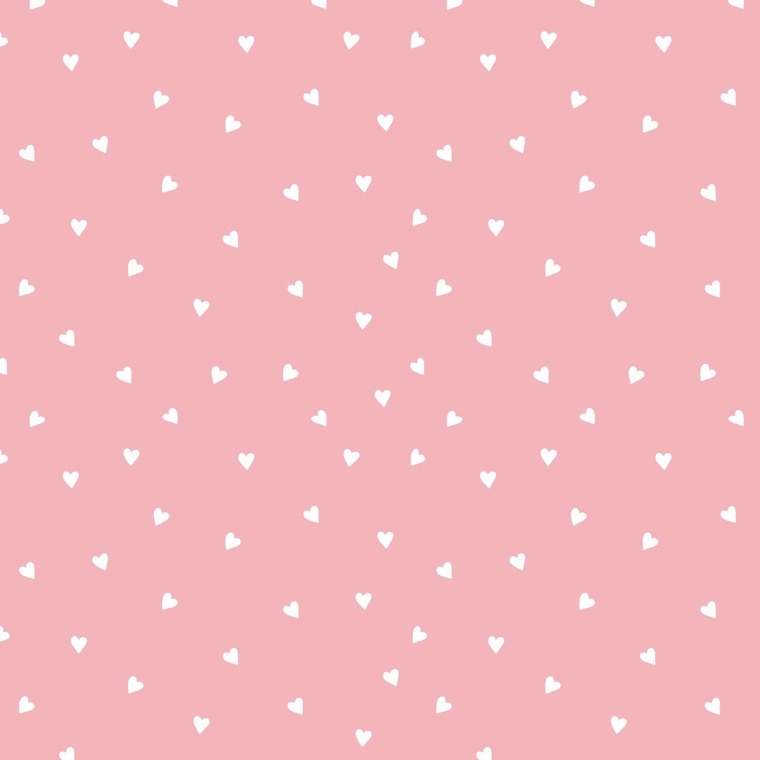 Weiße Herzchen auf Rosa von Katzengold Design