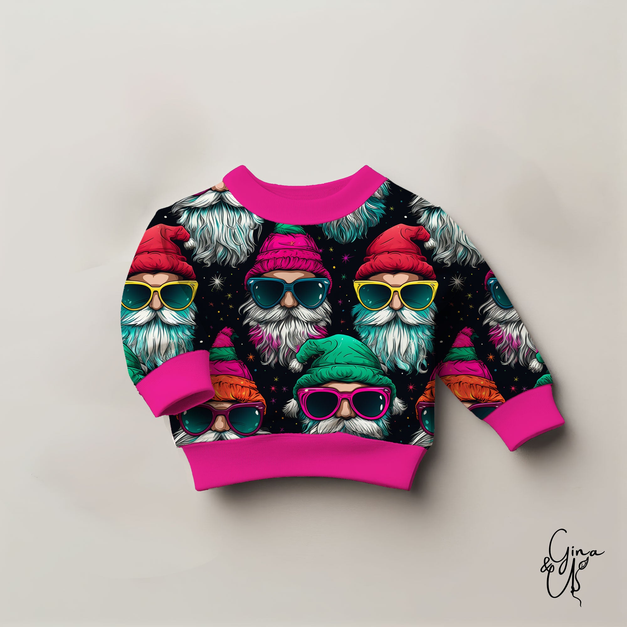 Hipster Santa Mock Up Stoff 