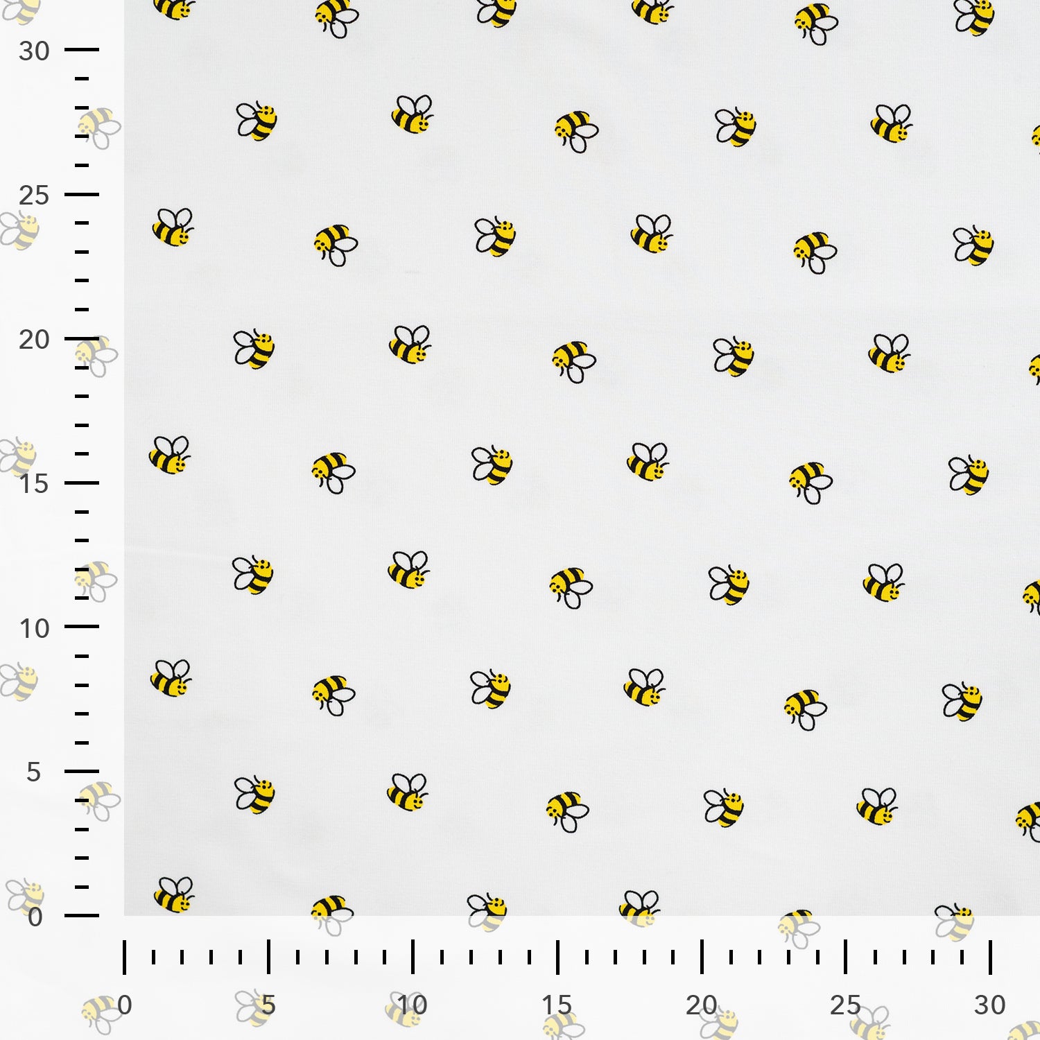 Jersey "Bienen Dots Ecru"