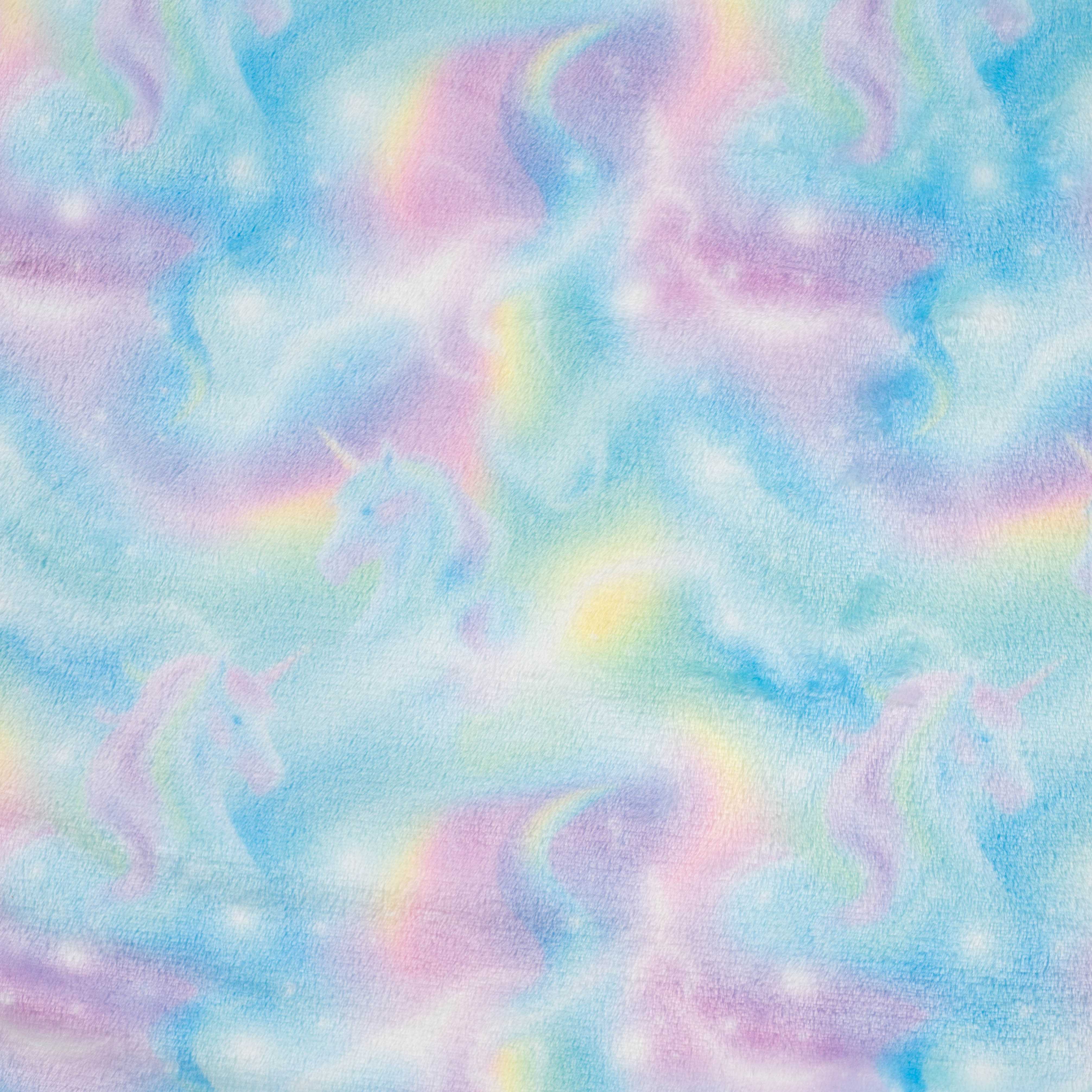 Fleece "Einhorn Multi"