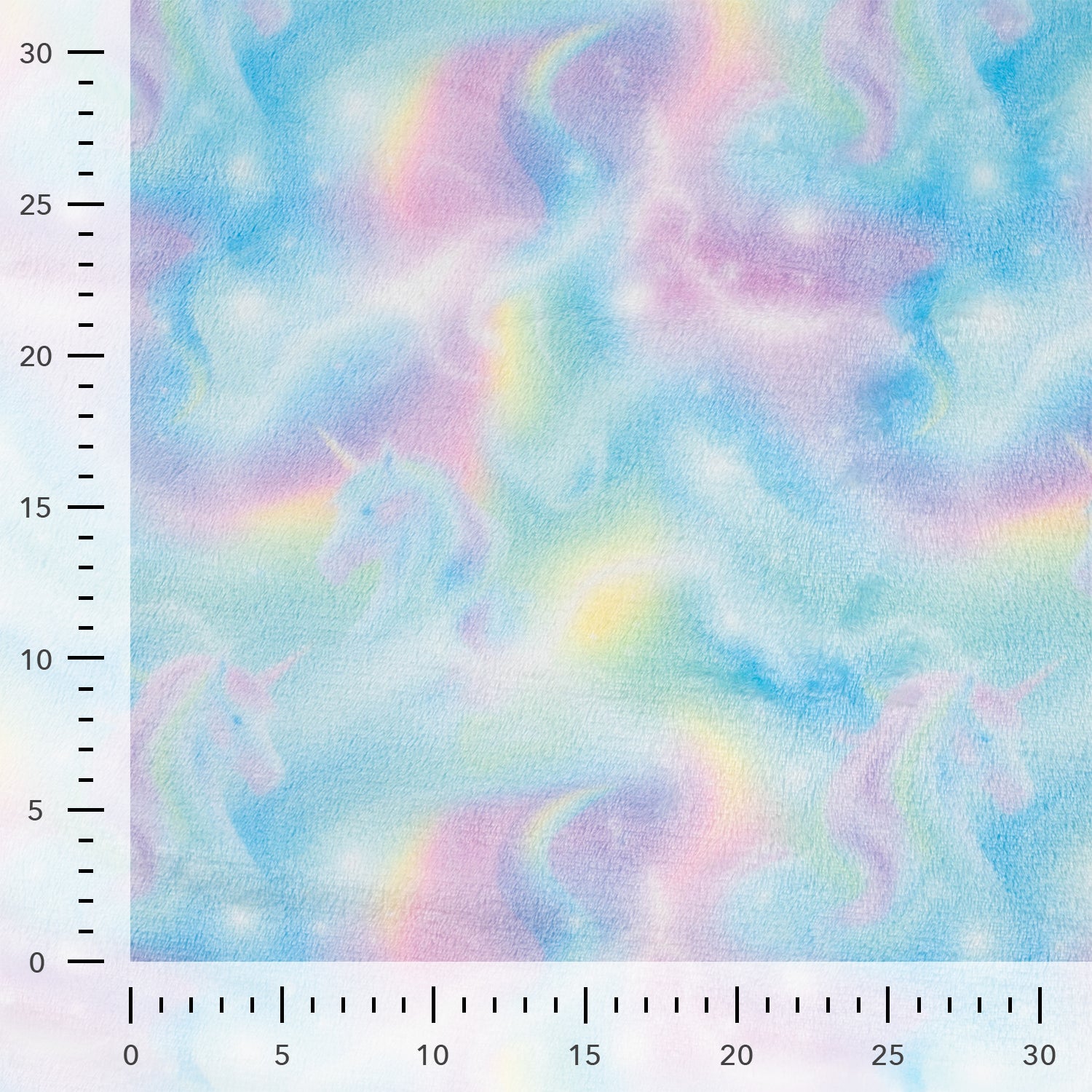 Fleece "Einhorn Multi"