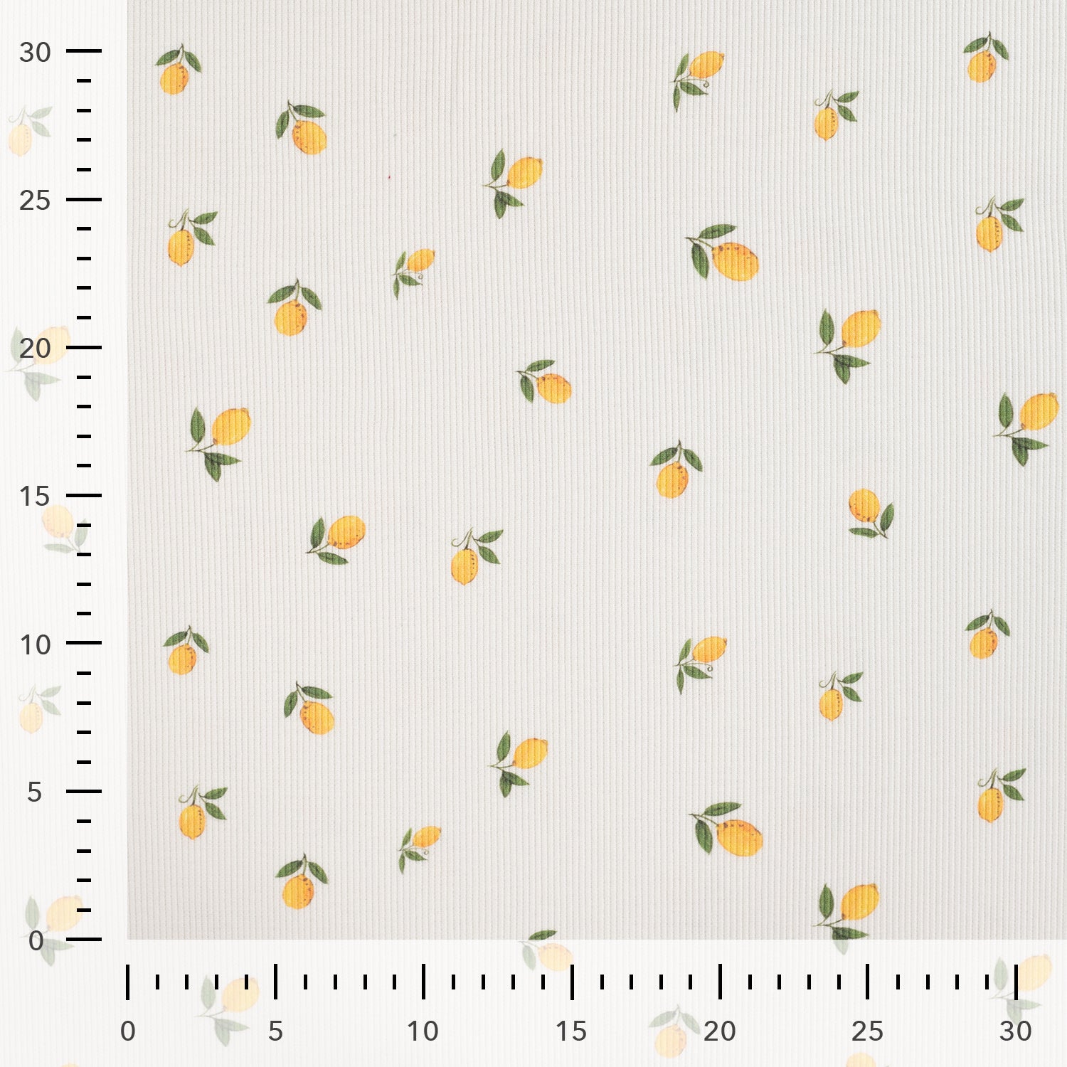 Rib Jersey "Lemons ecru"