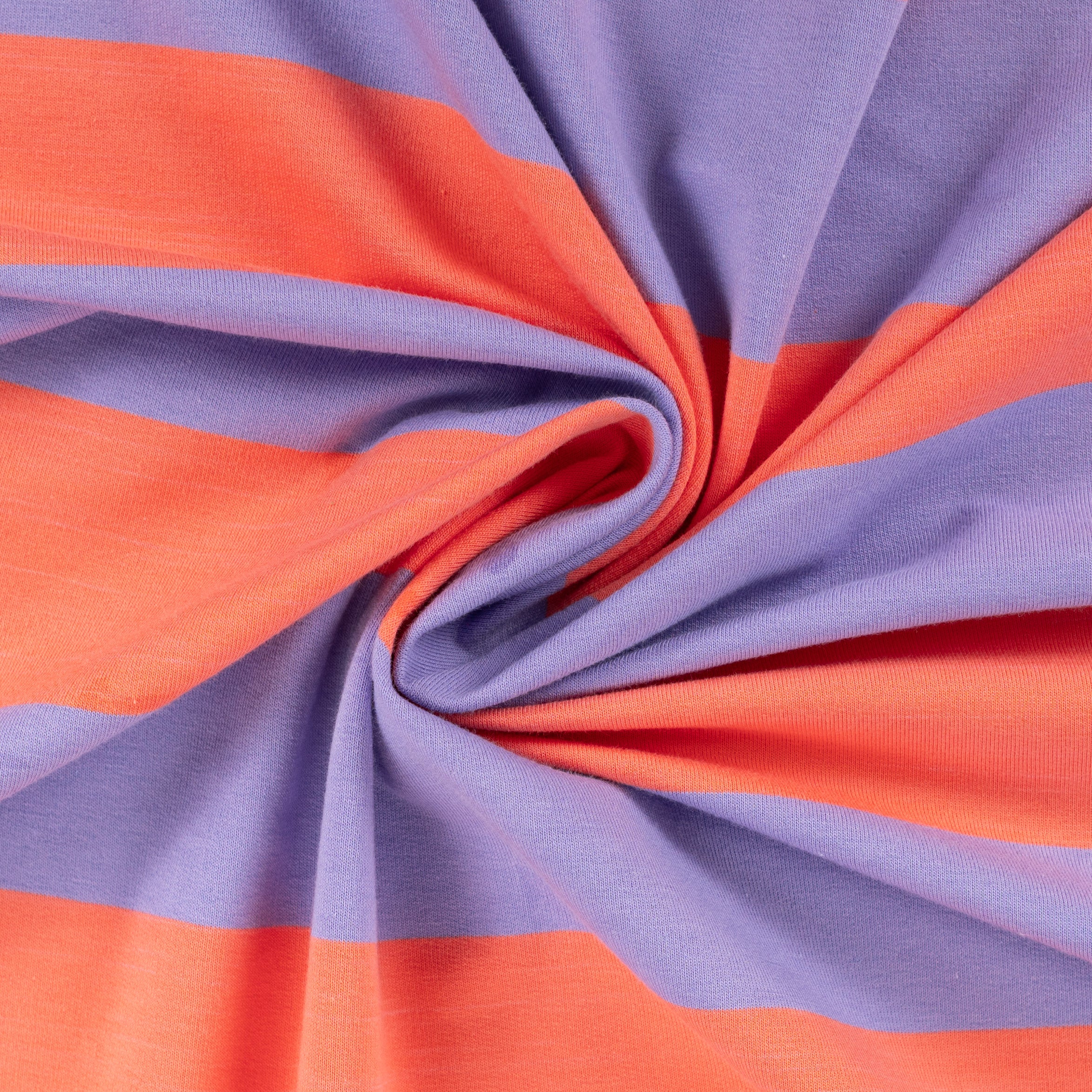 French Terry "Stripe Orange/Lila"