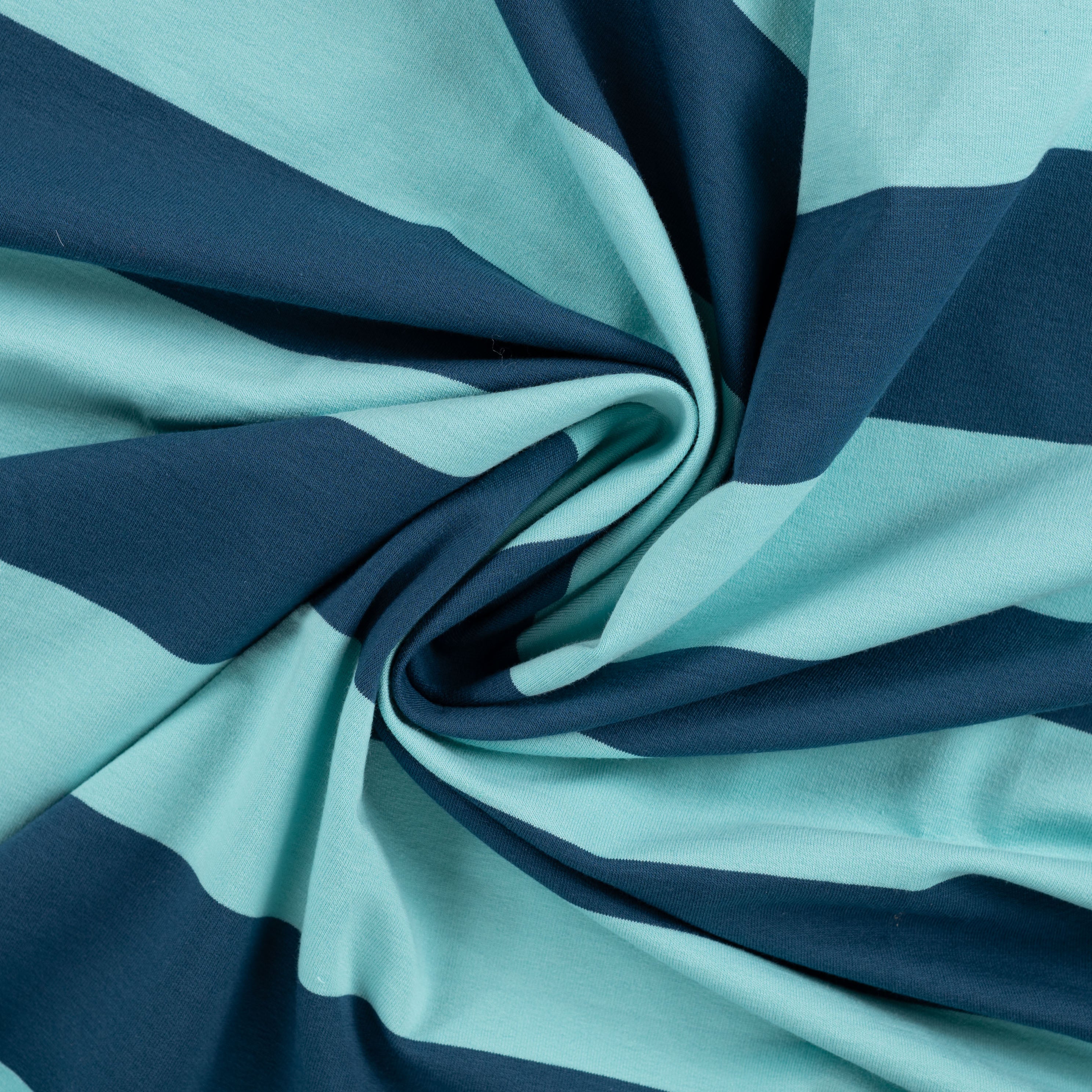 French Terry "Stripe Petrol" REST 70cm