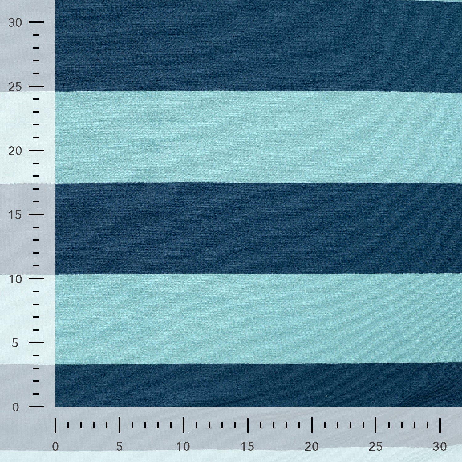 French Terry "Stripe Petrol/Mint"