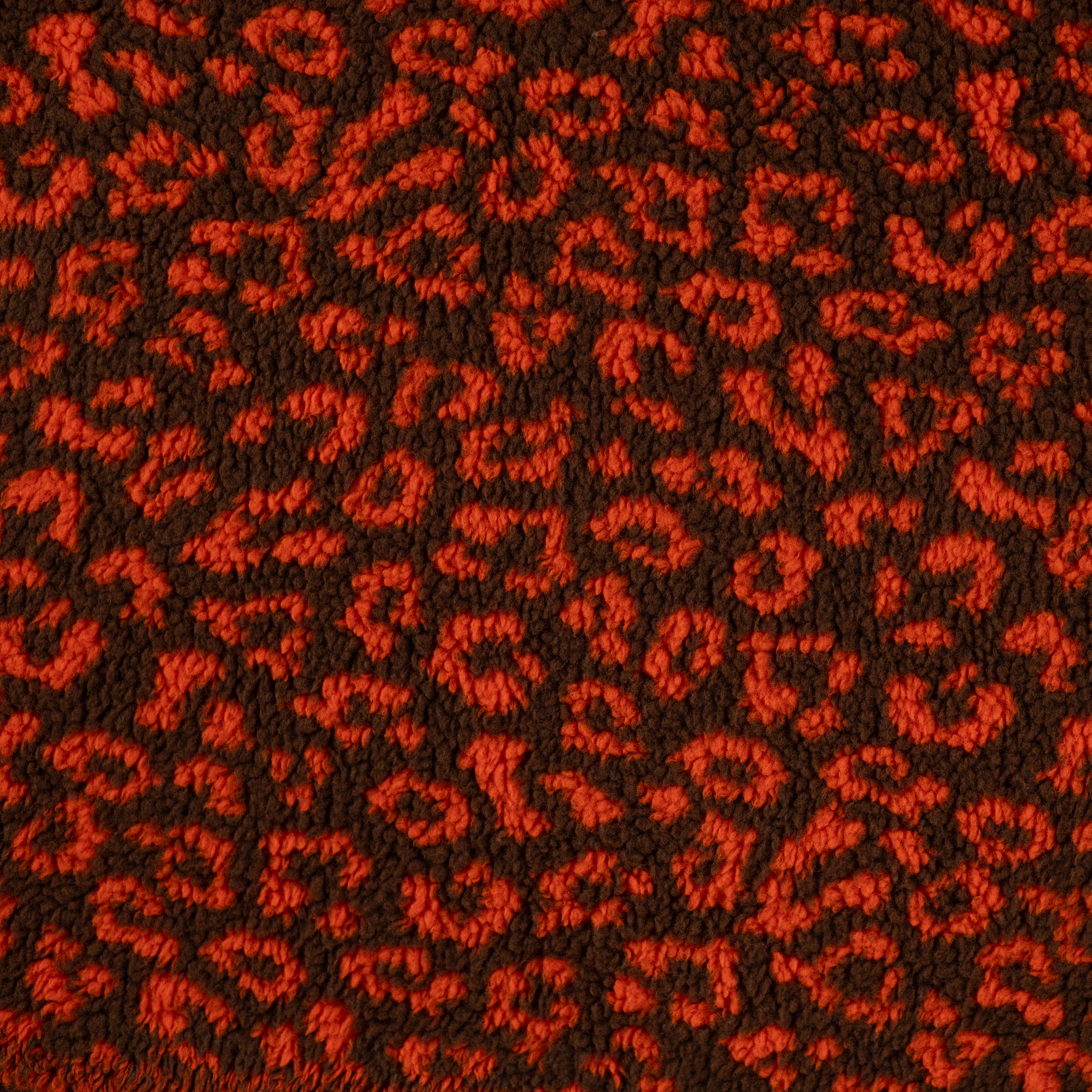 Teddy Jacquard "Leo Orange"