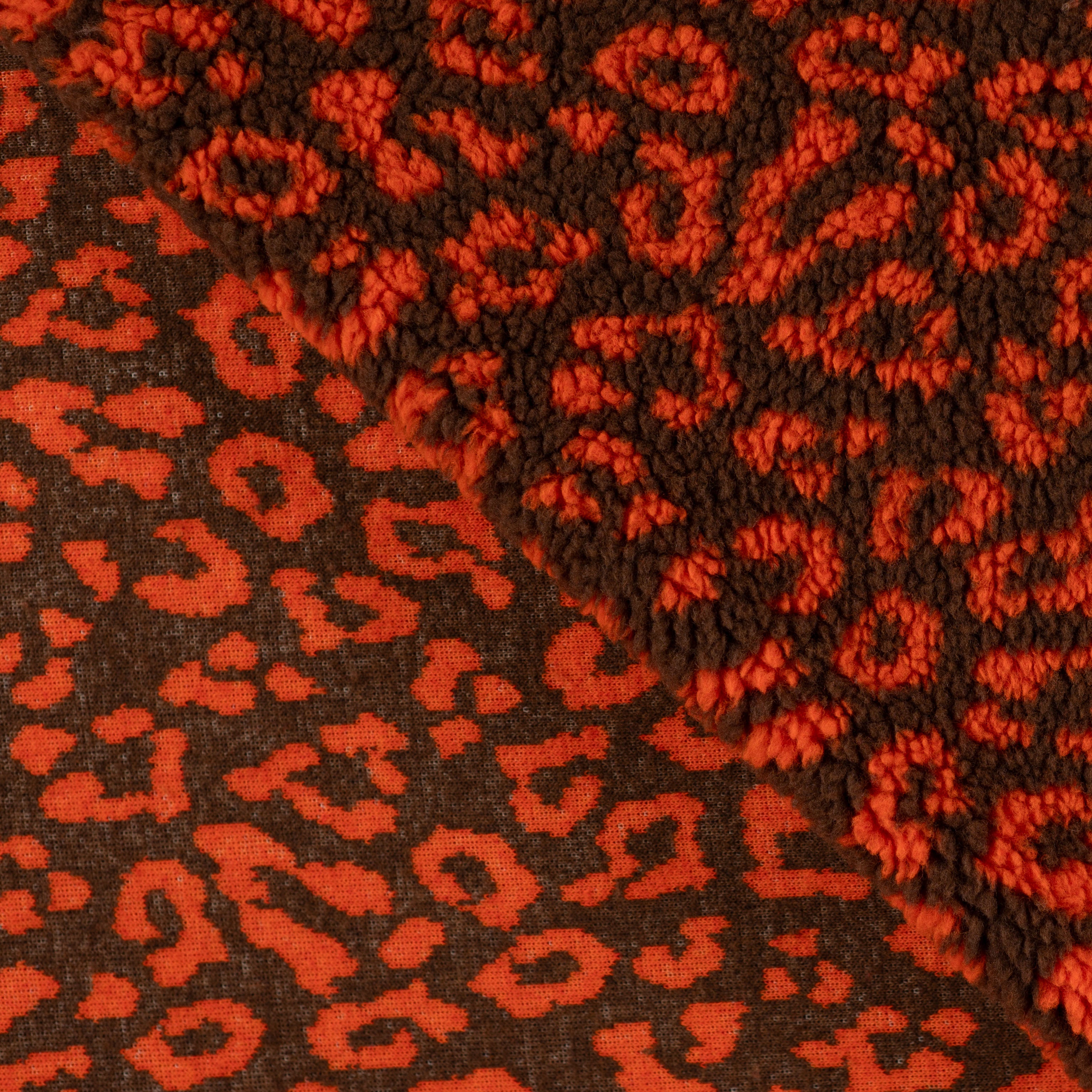 Teddy Jacquard "Leo Orange"