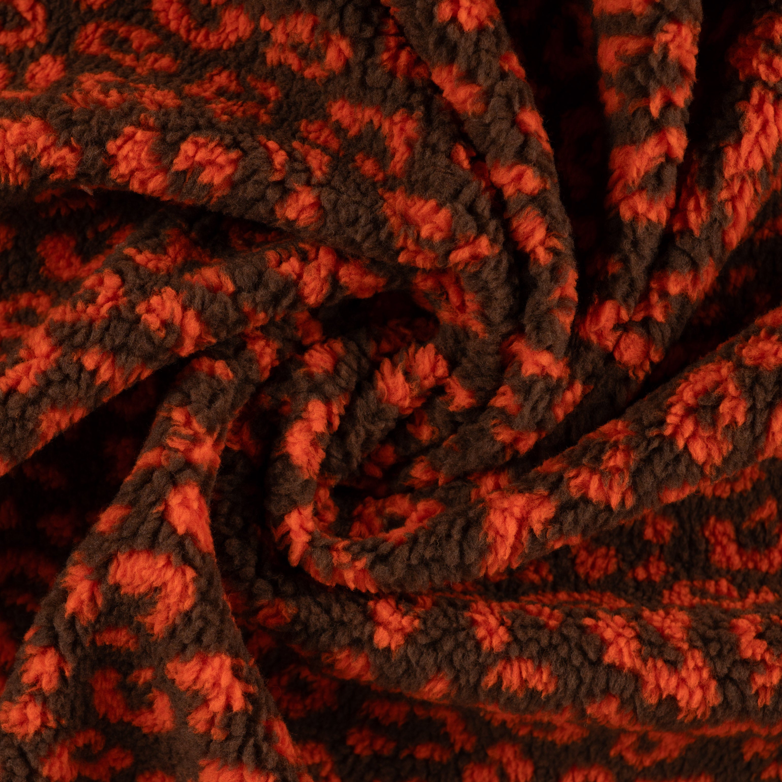 Teddy Jacquard "Leo Orange"