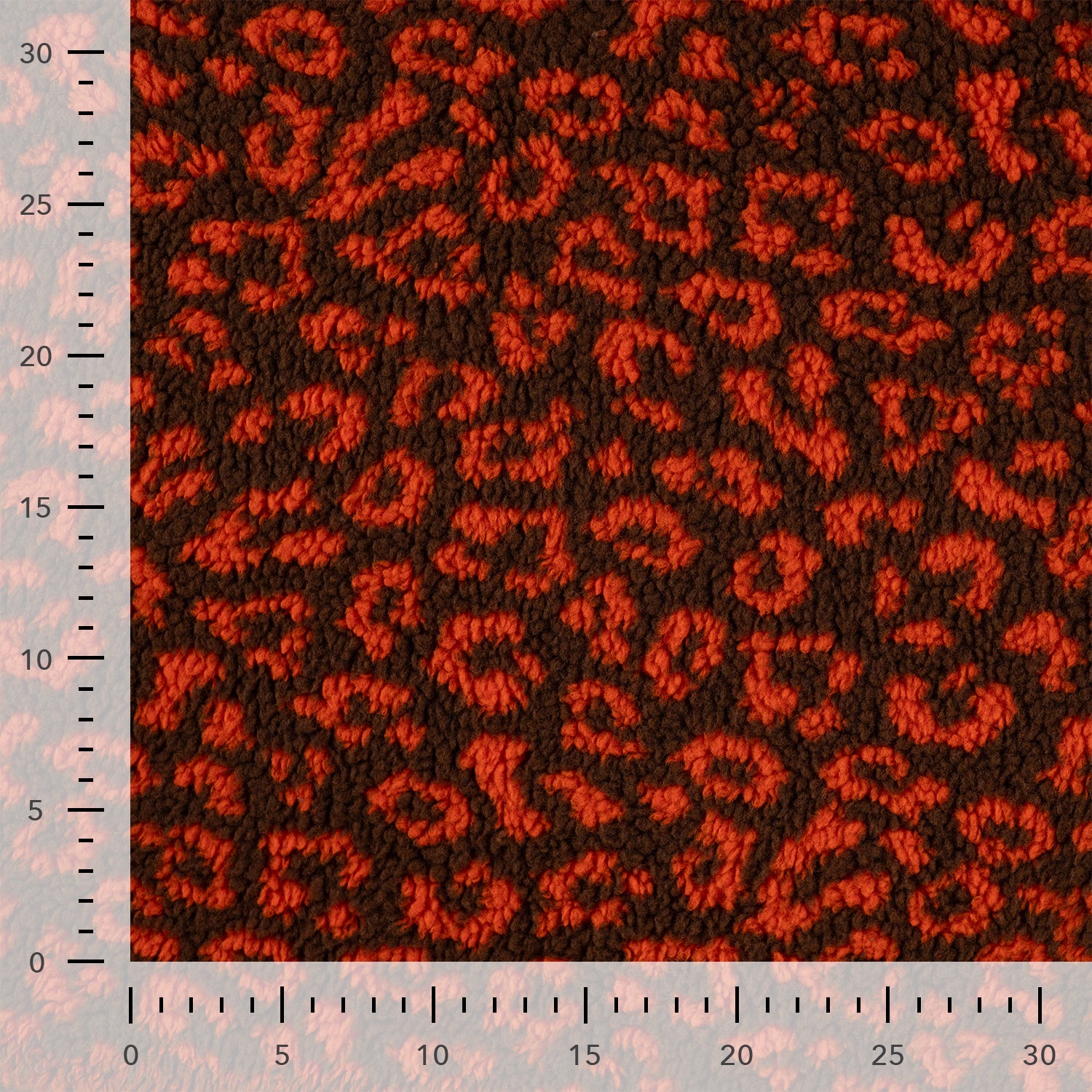 Teddy Jacquard "Leo Orange"