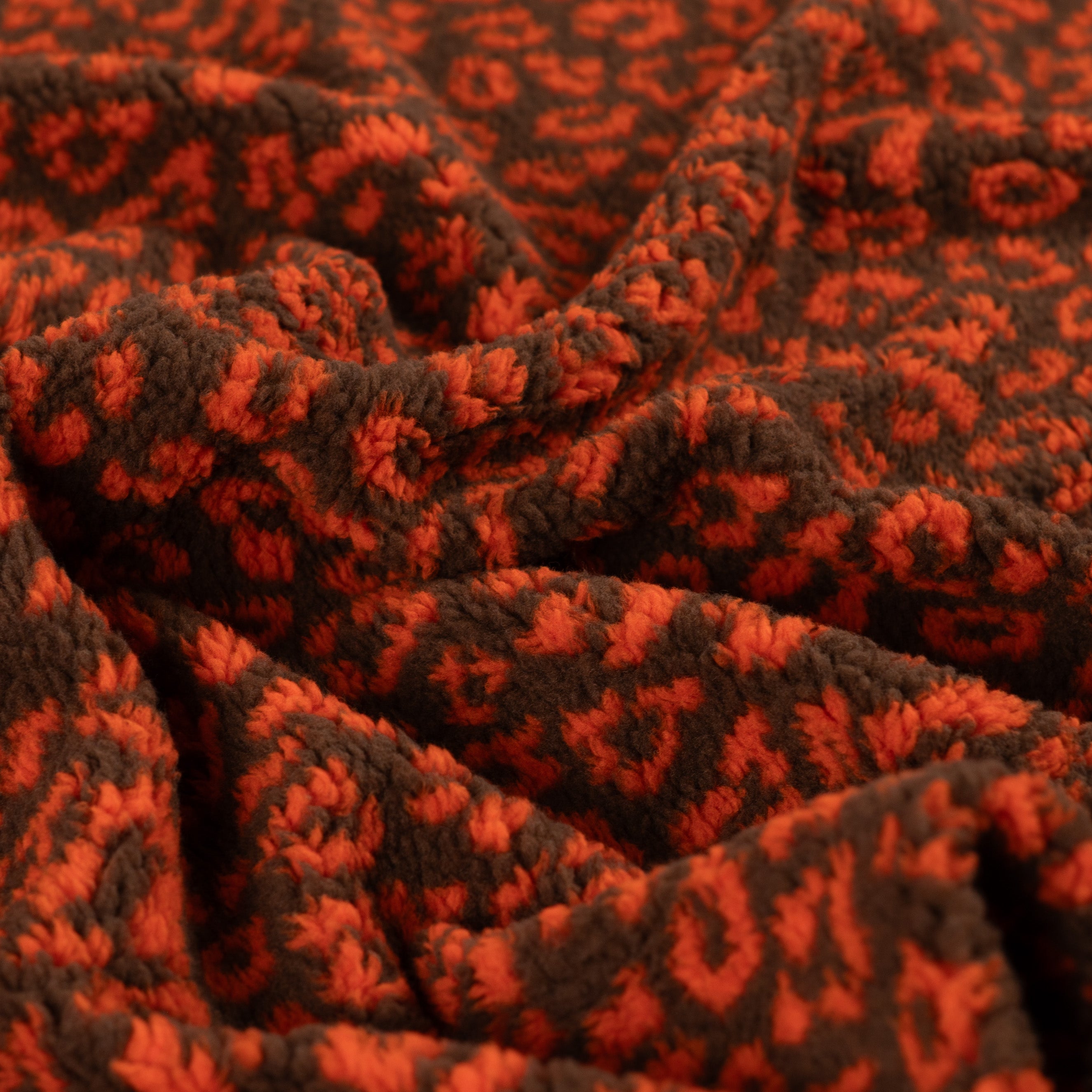 Teddy Jacquard "Leo Orange"