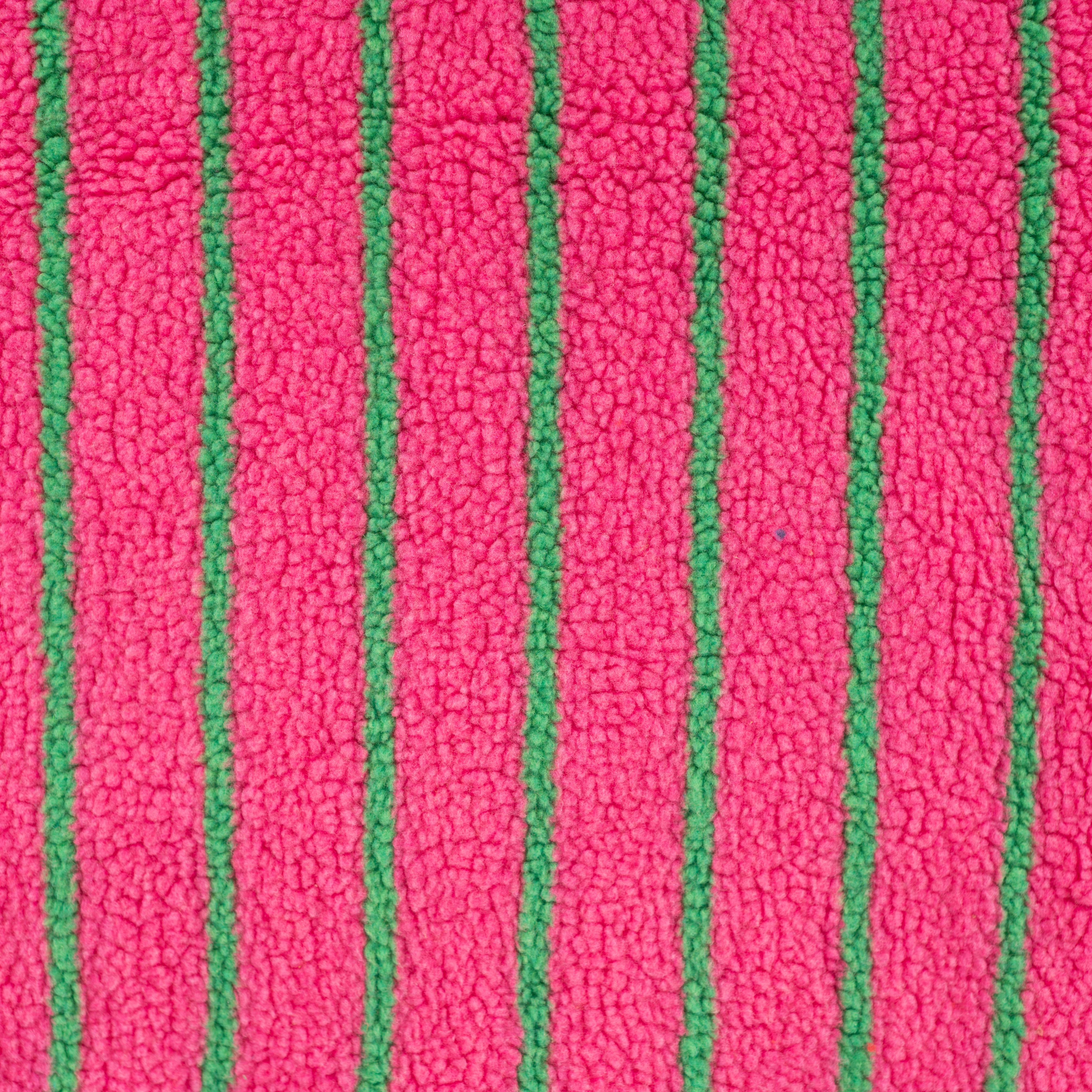 Teddystoff Jacquard Streifen “Fuchsia”