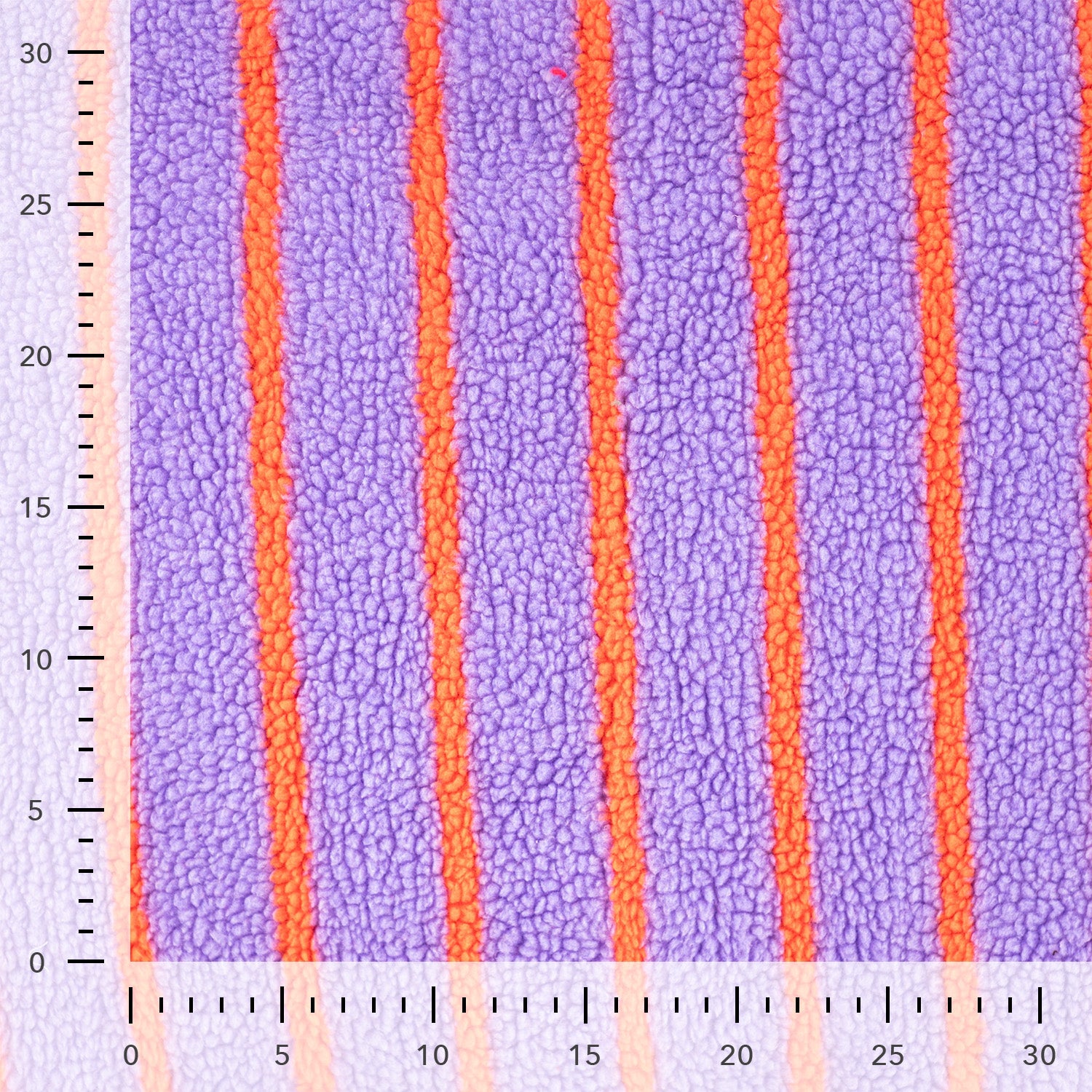 Teddystoff Jacquard Streifen “Flieder”