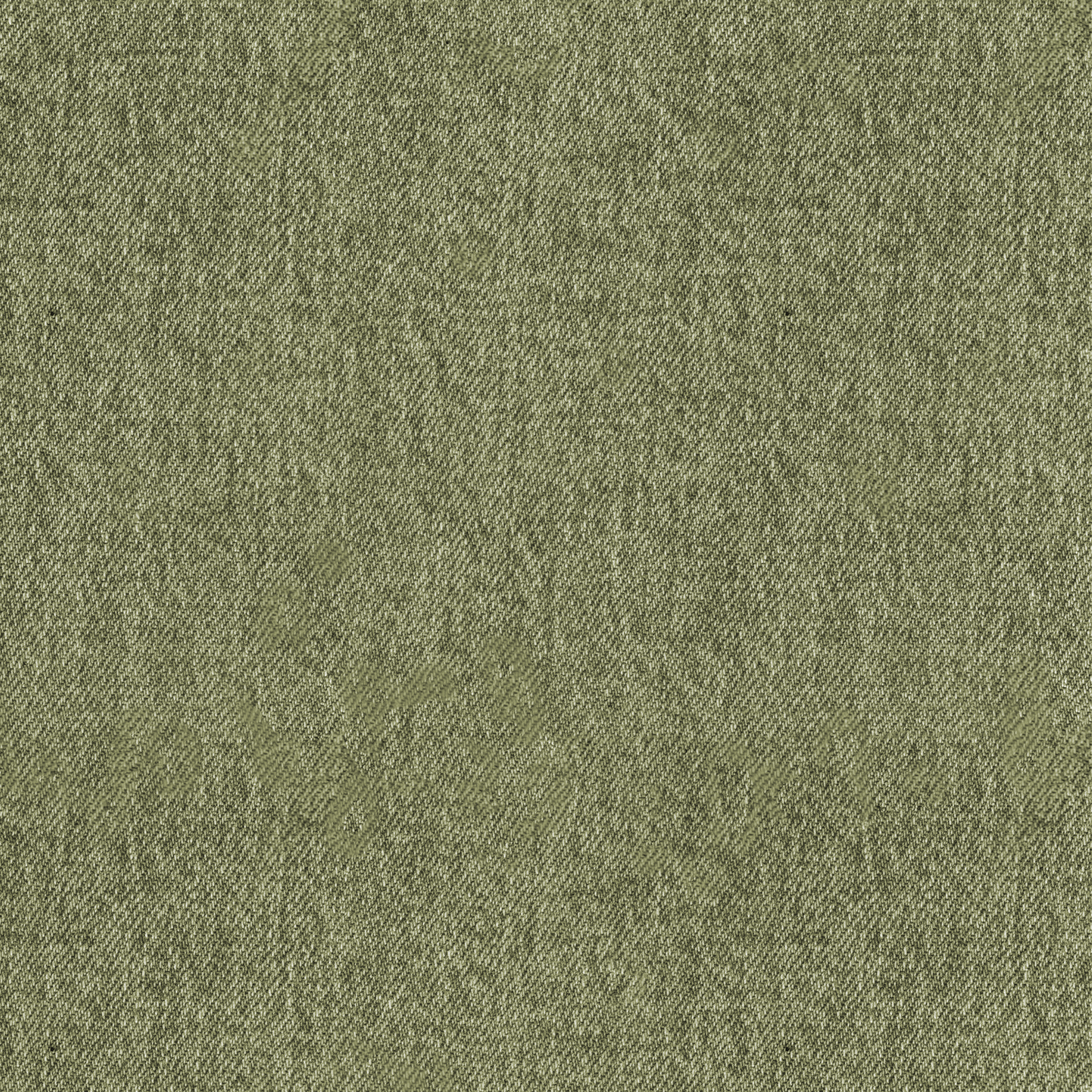 Stoff Denim Optik Jeans Look Khaki Grün