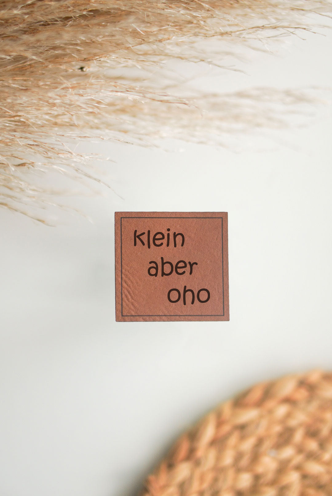 Kunstlederlabel „klein aber oho“ LETZTE CHANCE