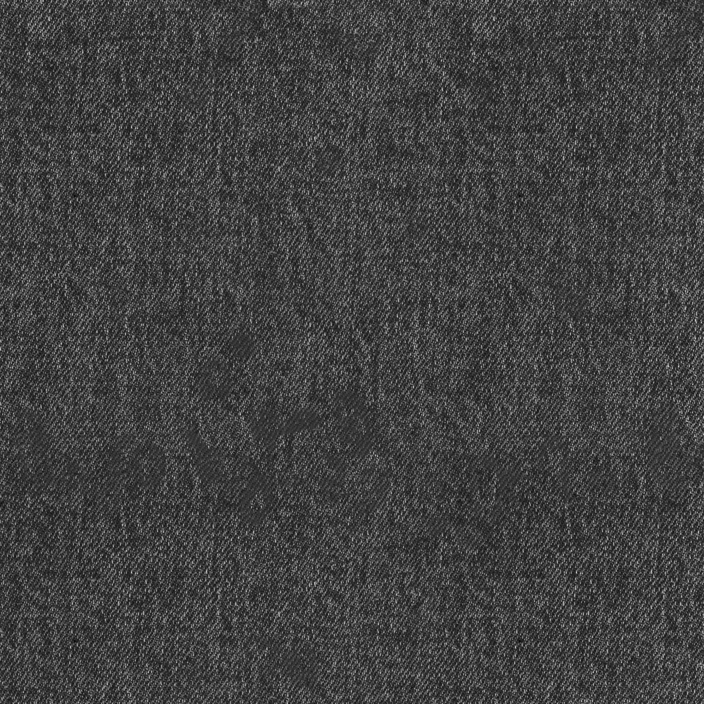 Stoff Denim Optik Jeans Look Kohle Schwarz