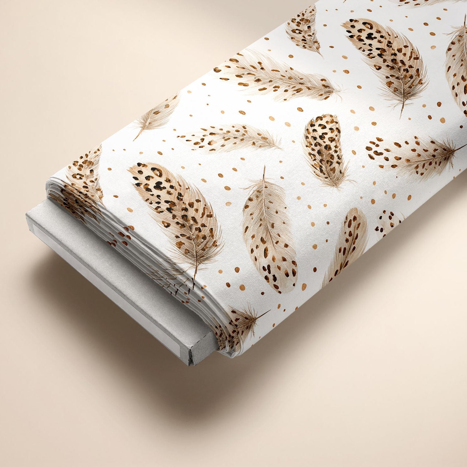 Damenstoff Kinderstoff zarte Leo Federn auf Ballen