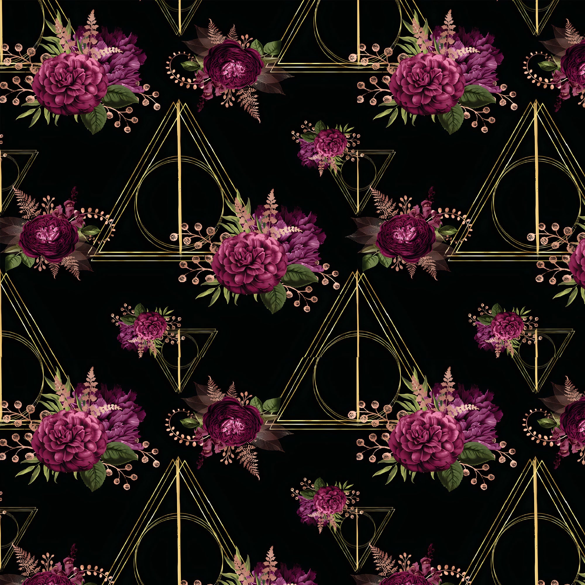 Bio Baumwoll Jersey Kinderstoff magisch Heiligtümer des Todes 