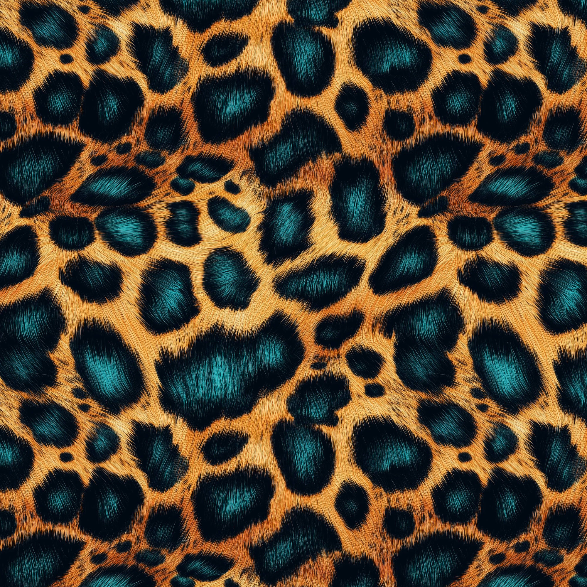 Damenstoff mit Leo Muster in Felloptik