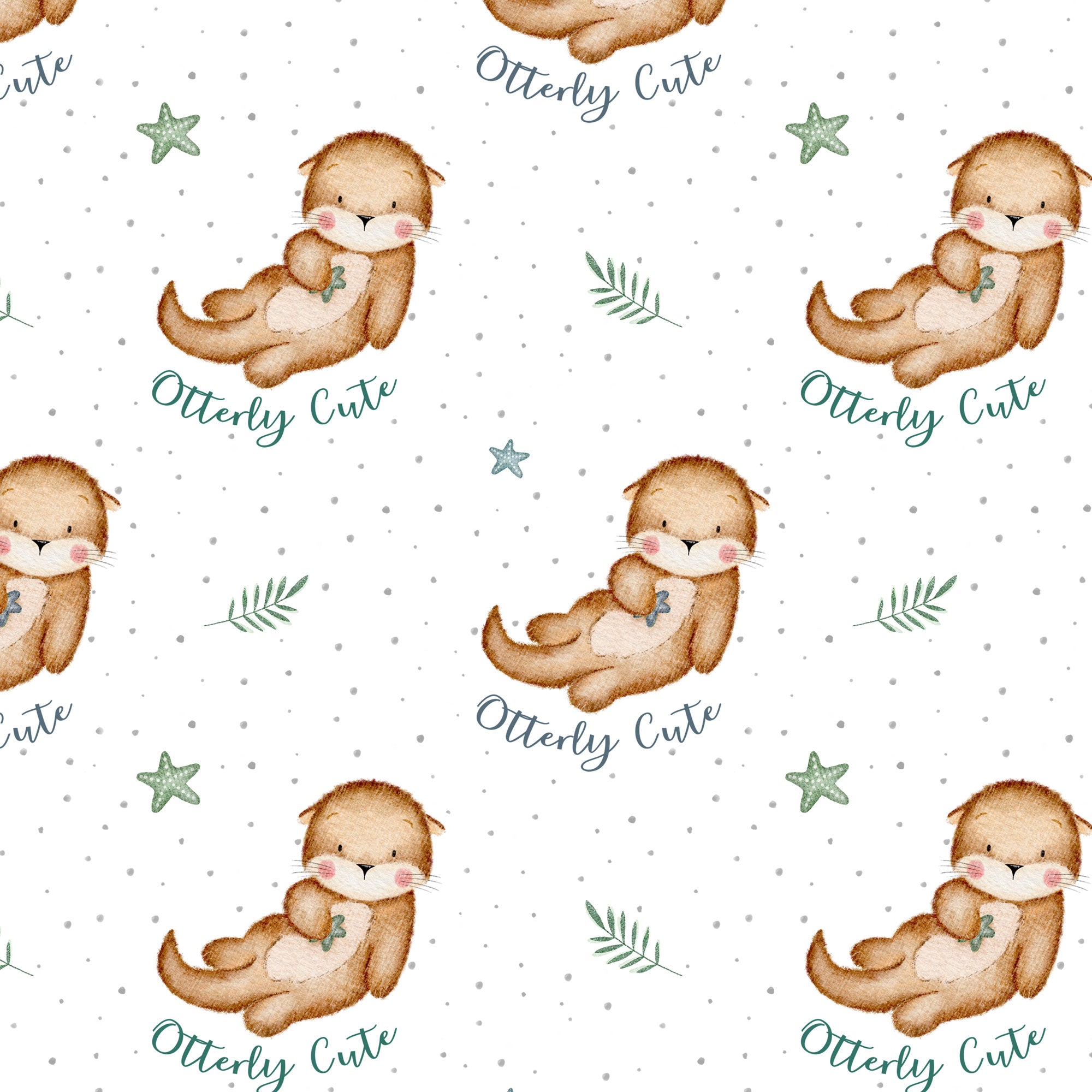 Kinderstoff süße Otter Otterstoff