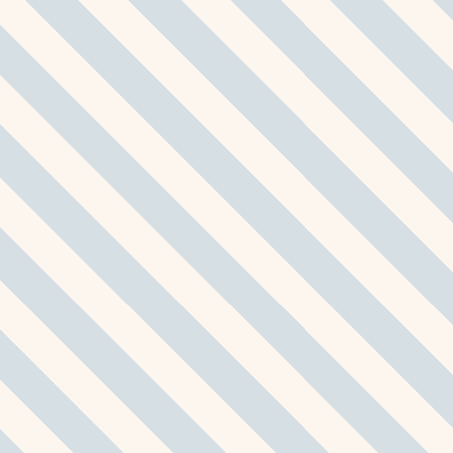 Kinderstoff Meterware Querstreifen in hellblau und creme