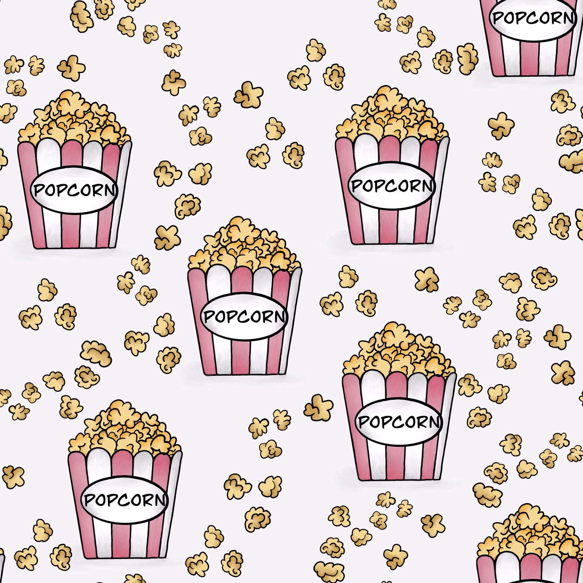 Kinderstoff Meterware Popcorn rosa