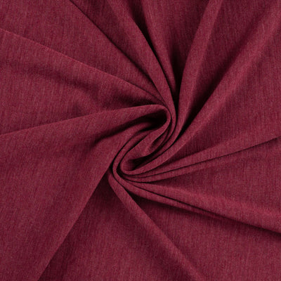 Merino Wolljersey “Bordeaux meliert”
