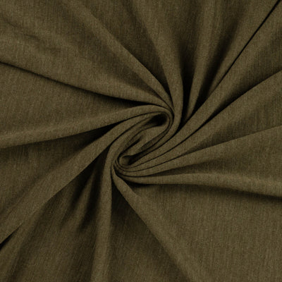Merino Wolljersey “Khaki meliert”