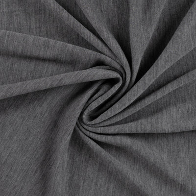 Merino Wolljersey “Mittelgrau meliert”