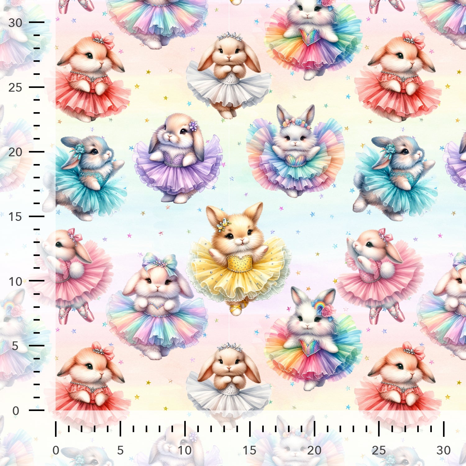 Popeline "Bunte Hasen"