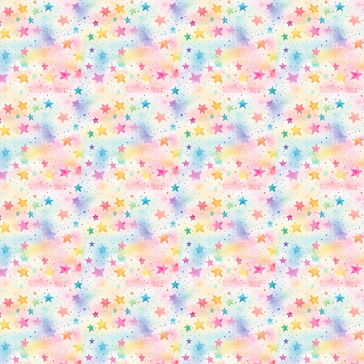 Popeline "Bunte Sterne"