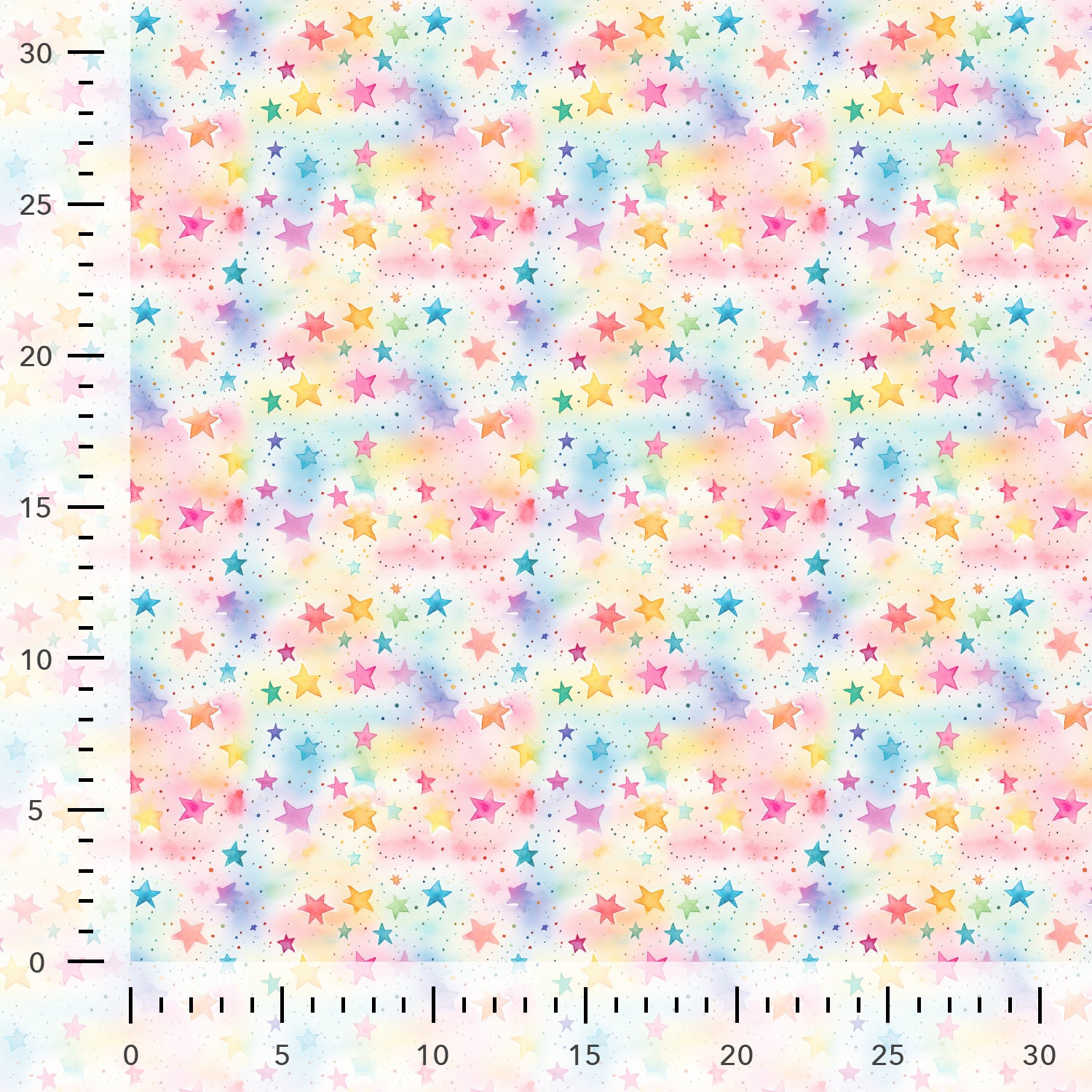Popeline "Bunte Sterne"