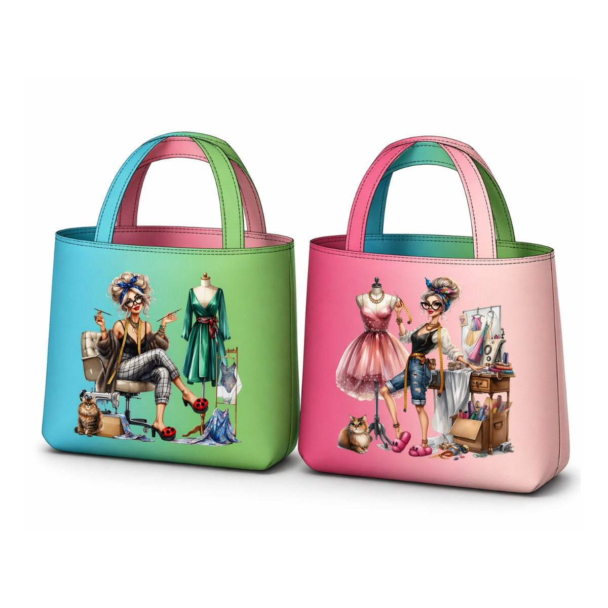 Taschenpanel Canvas "Modedesignerin"