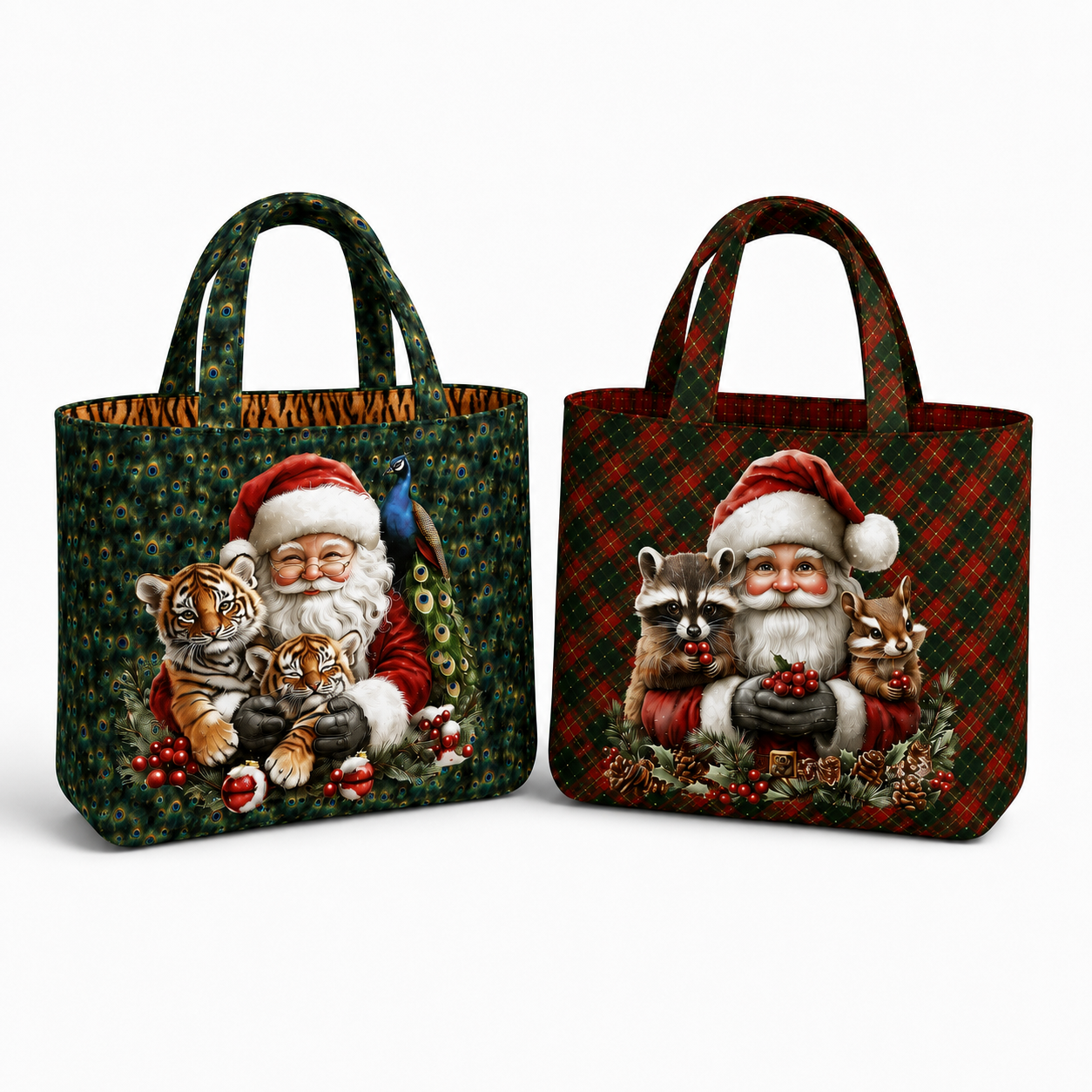 Stenzo Taschenpanel Canvas "Santa Animals"
