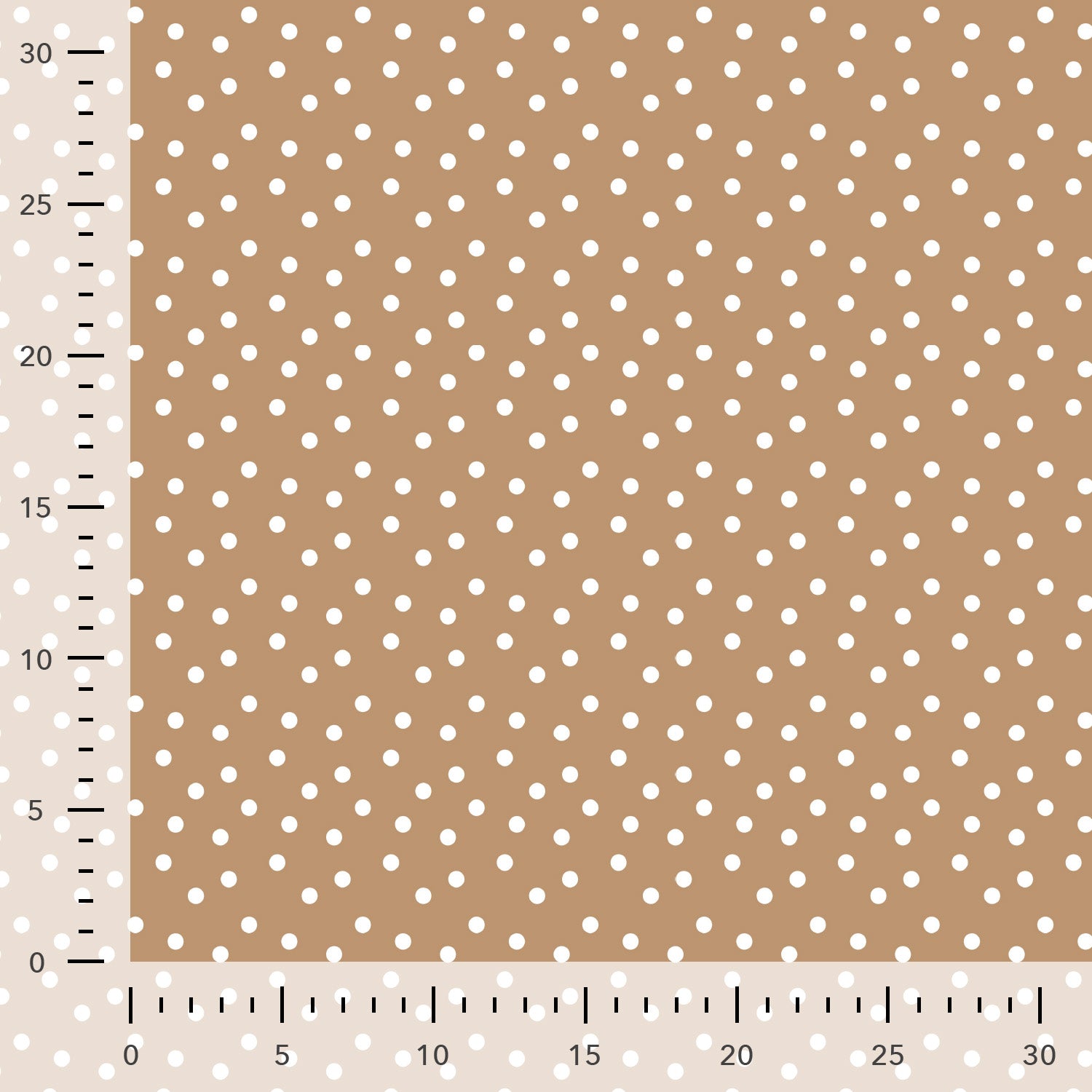 Brushed French Terry "Punkte – caramel"