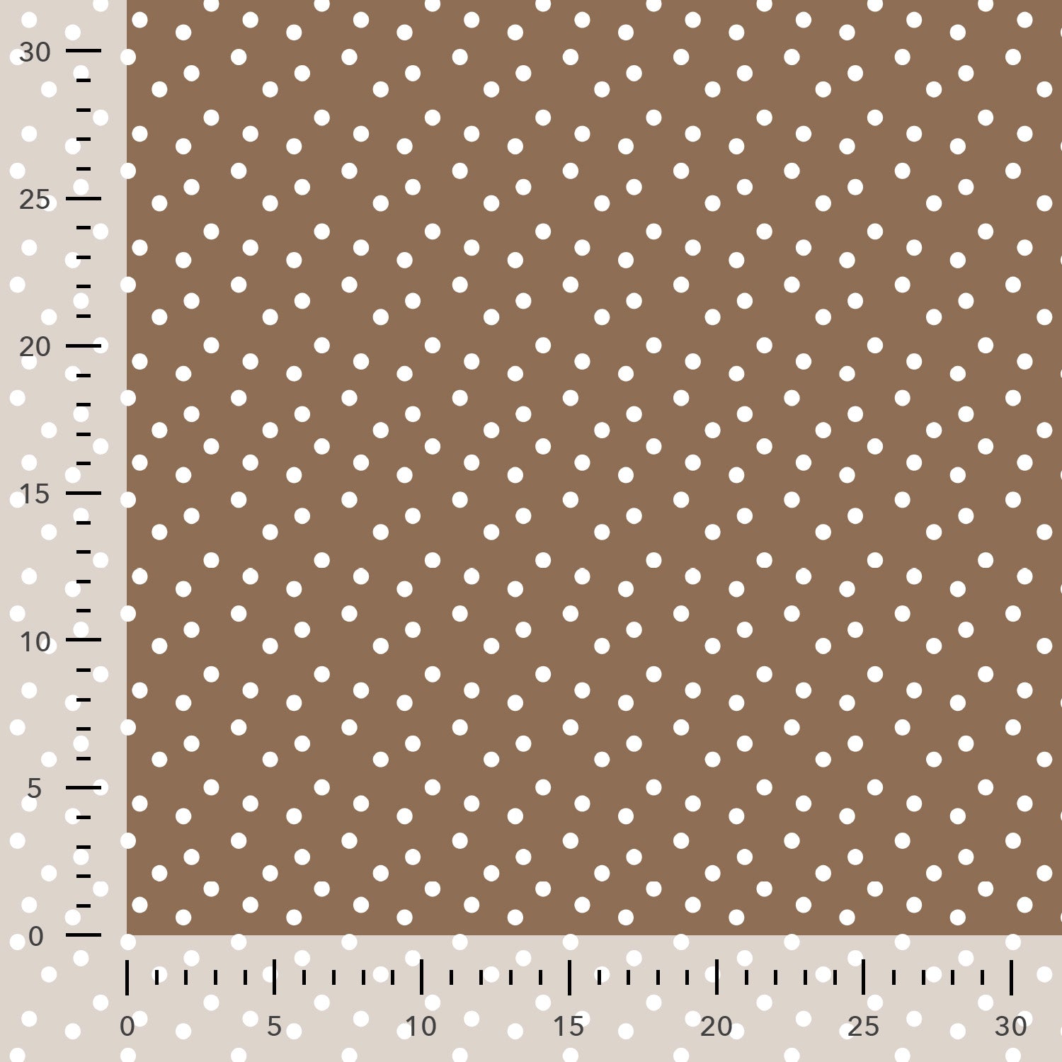 Brushed French Terry "Punkte – dunkelbraun"
