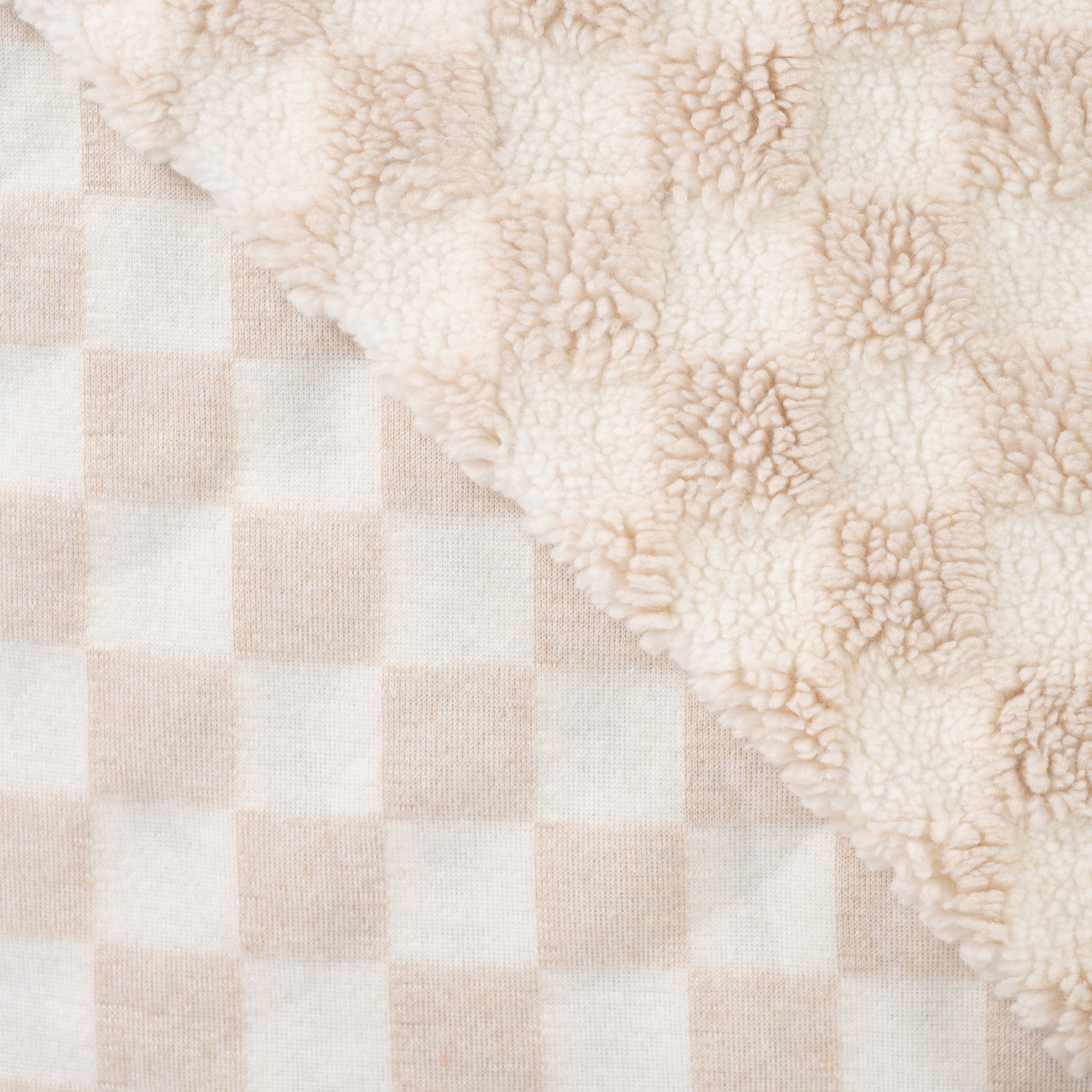Teddy 3D-Jacquard "Karo – ecru"