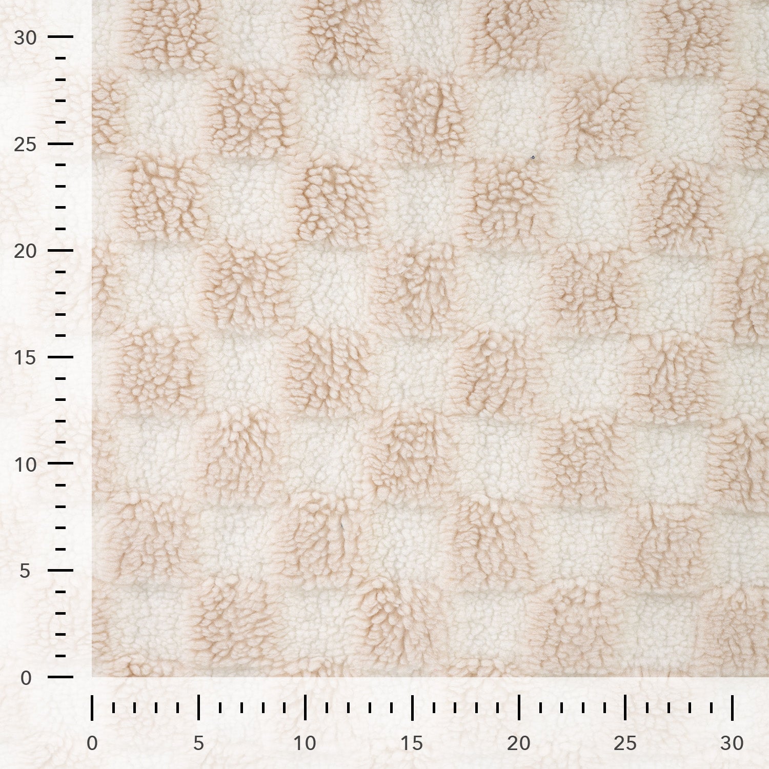 Teddy 3D-Jacquard "Karo – ecru"