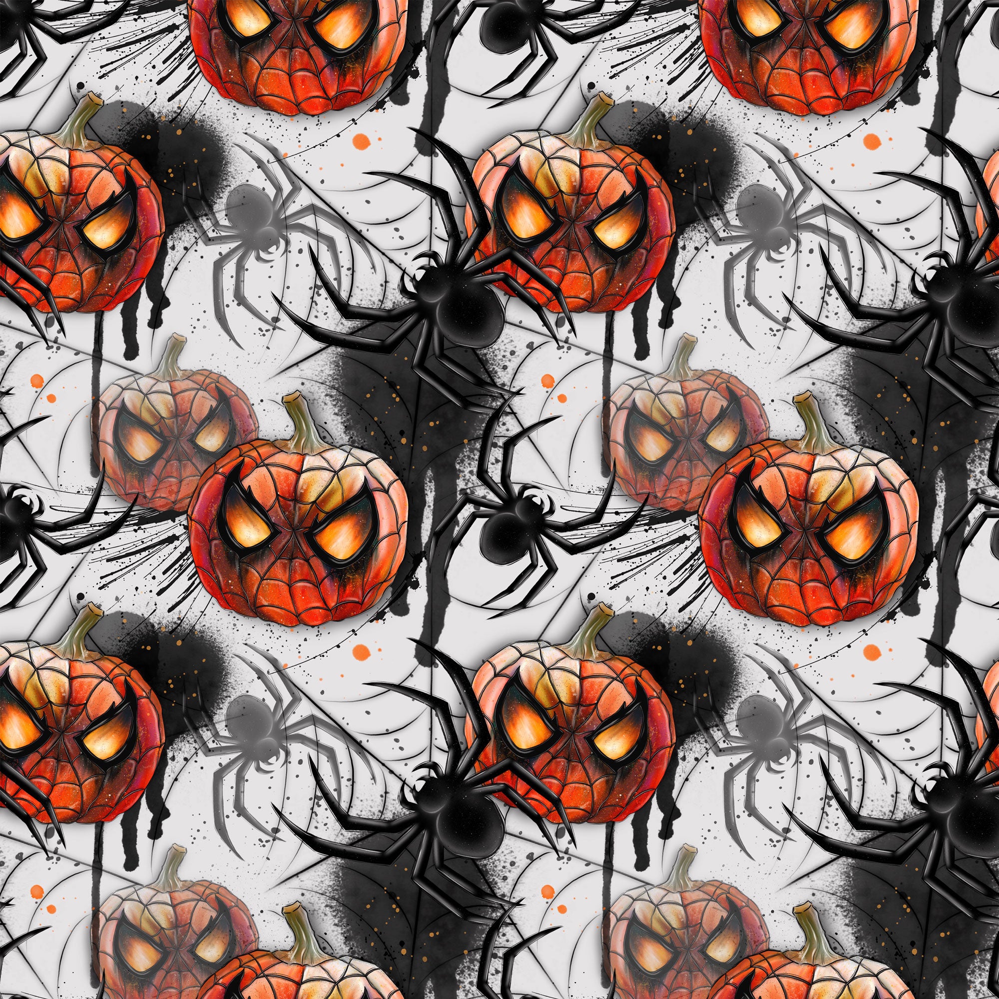 Jungsstoff gruseliger Spinnen Kürbis