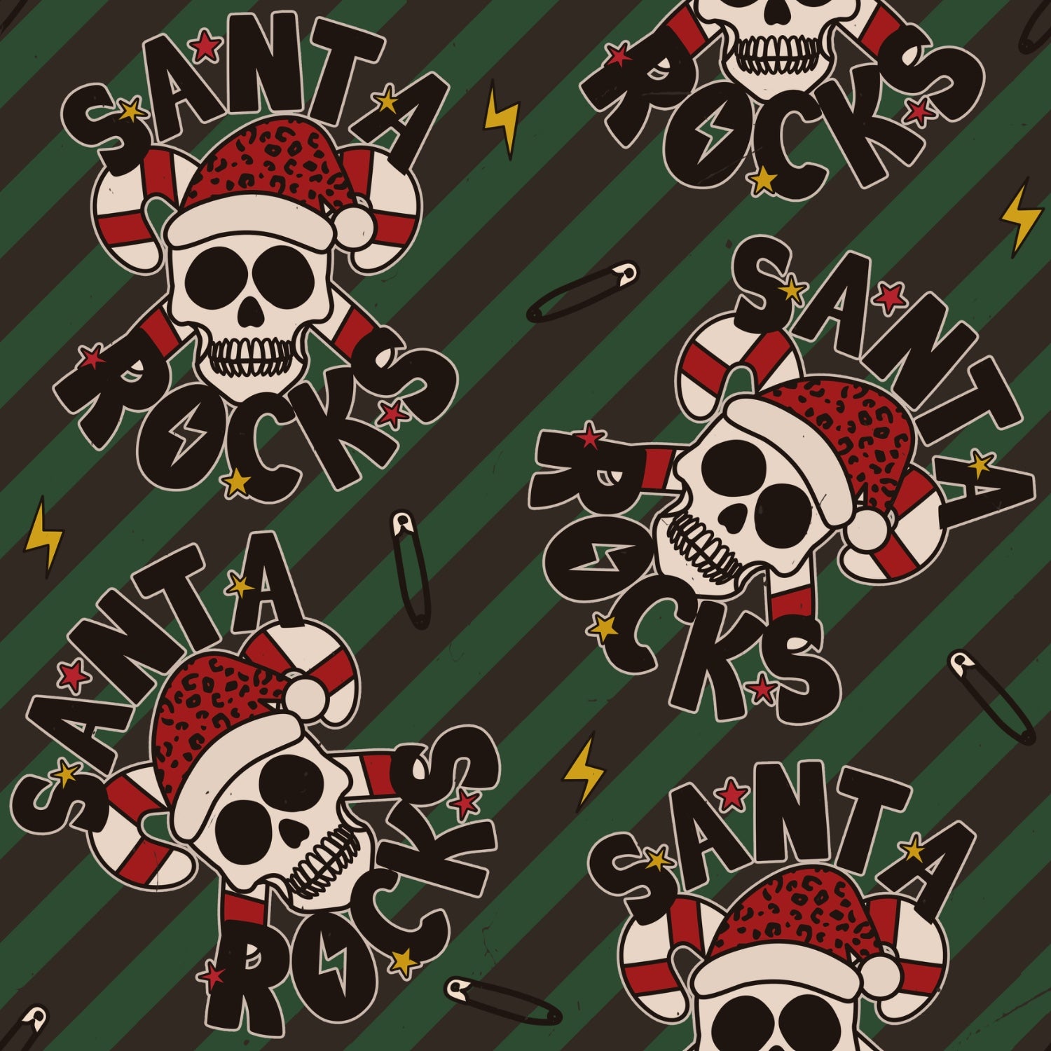 Stoffvorbestellung "Punk Santa"
