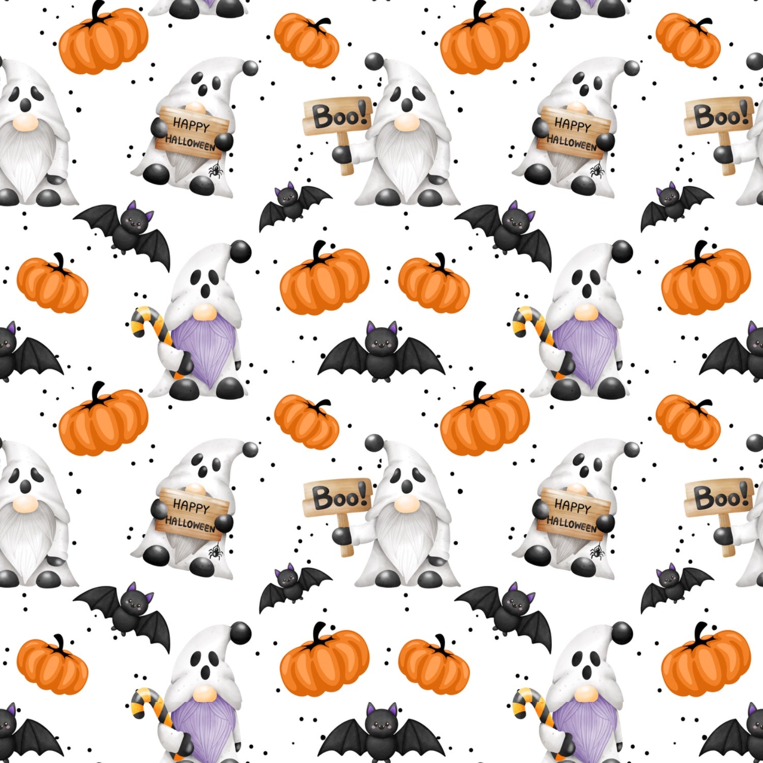 Stoffvorbestellung "Halloweenwichter mit Boo Schild"
