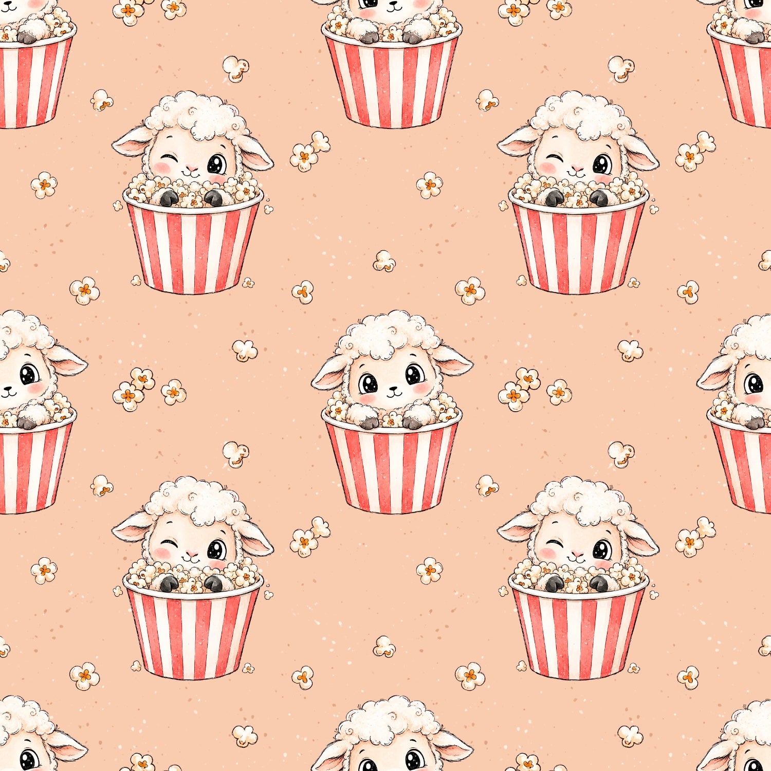 Rest Kuschelsweat "Popcorn " 45cm