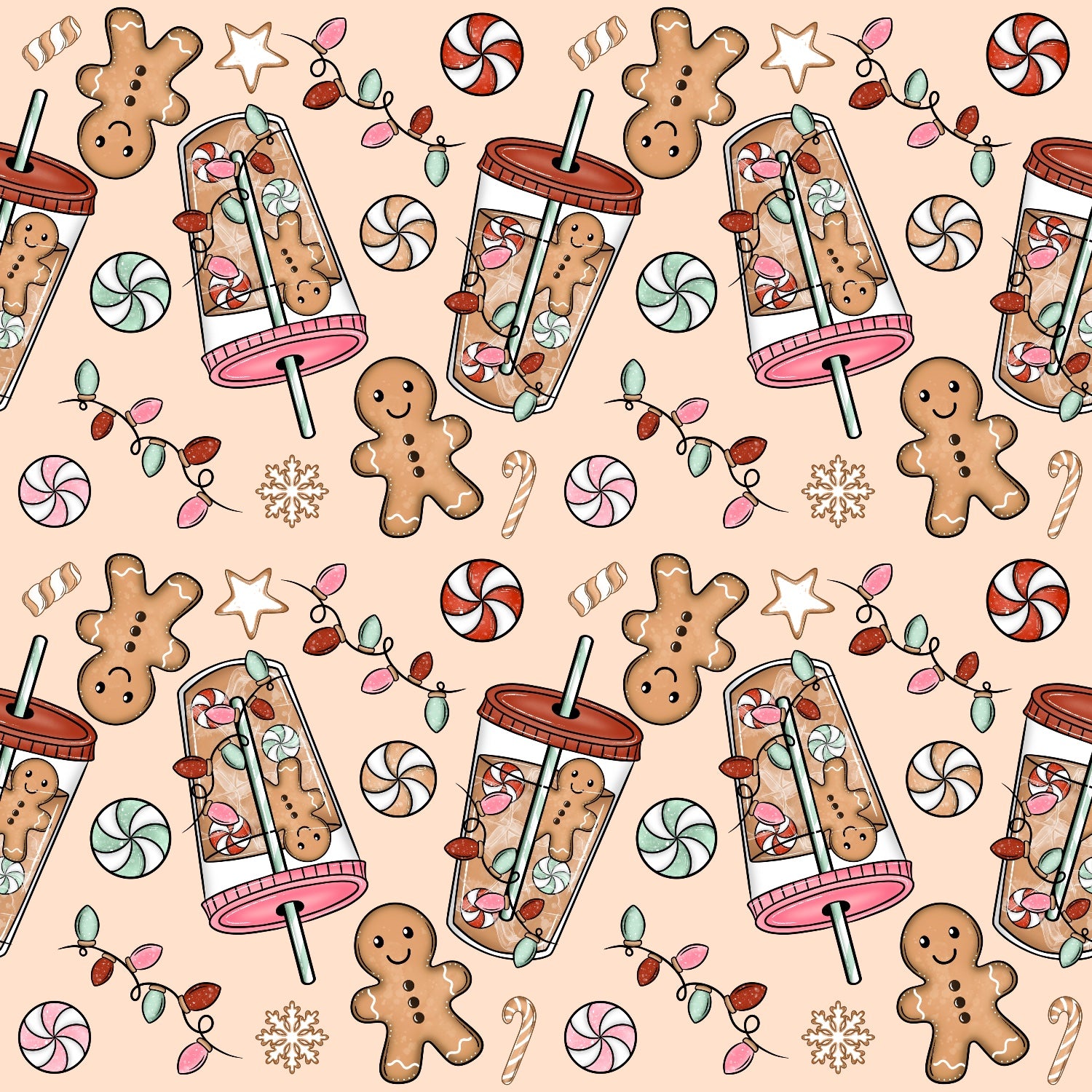Stoffvorbestellung "Lebkuchen Latte"