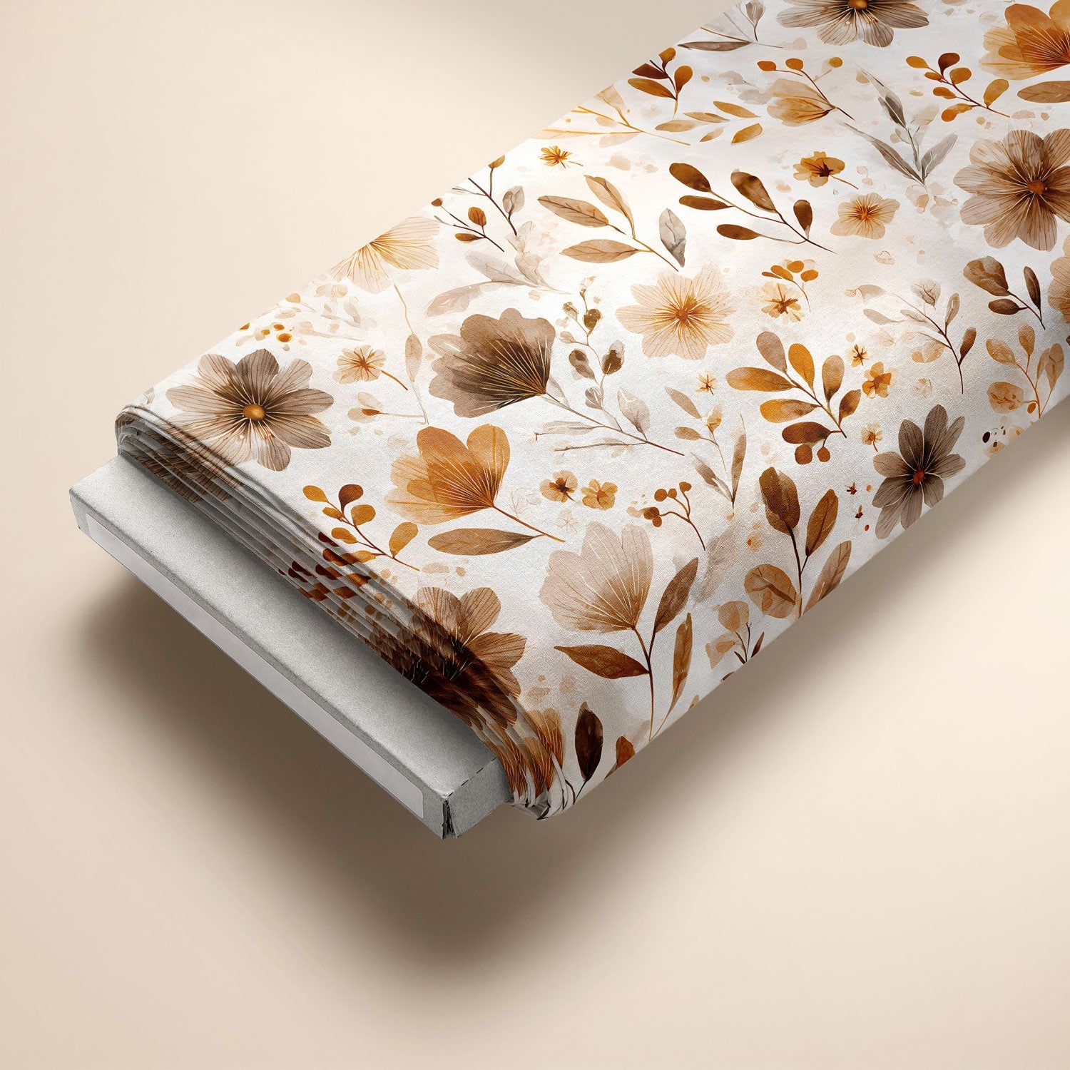 Damenstoff Herbstblumen Streublumen auf Ballen