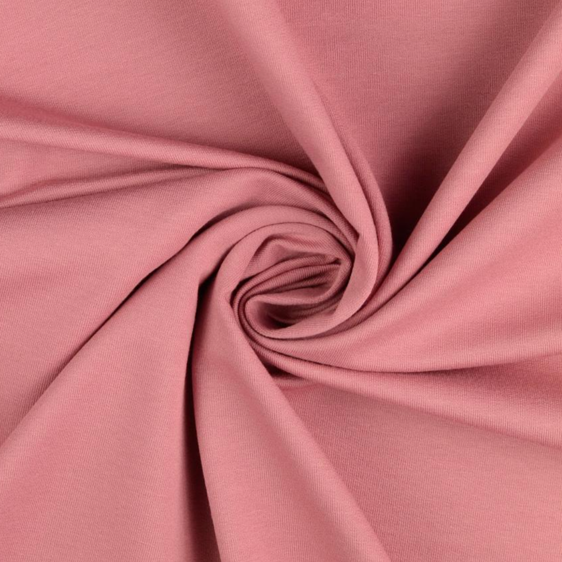 Stoff French Terry Sommersweat Uni Altrosa
