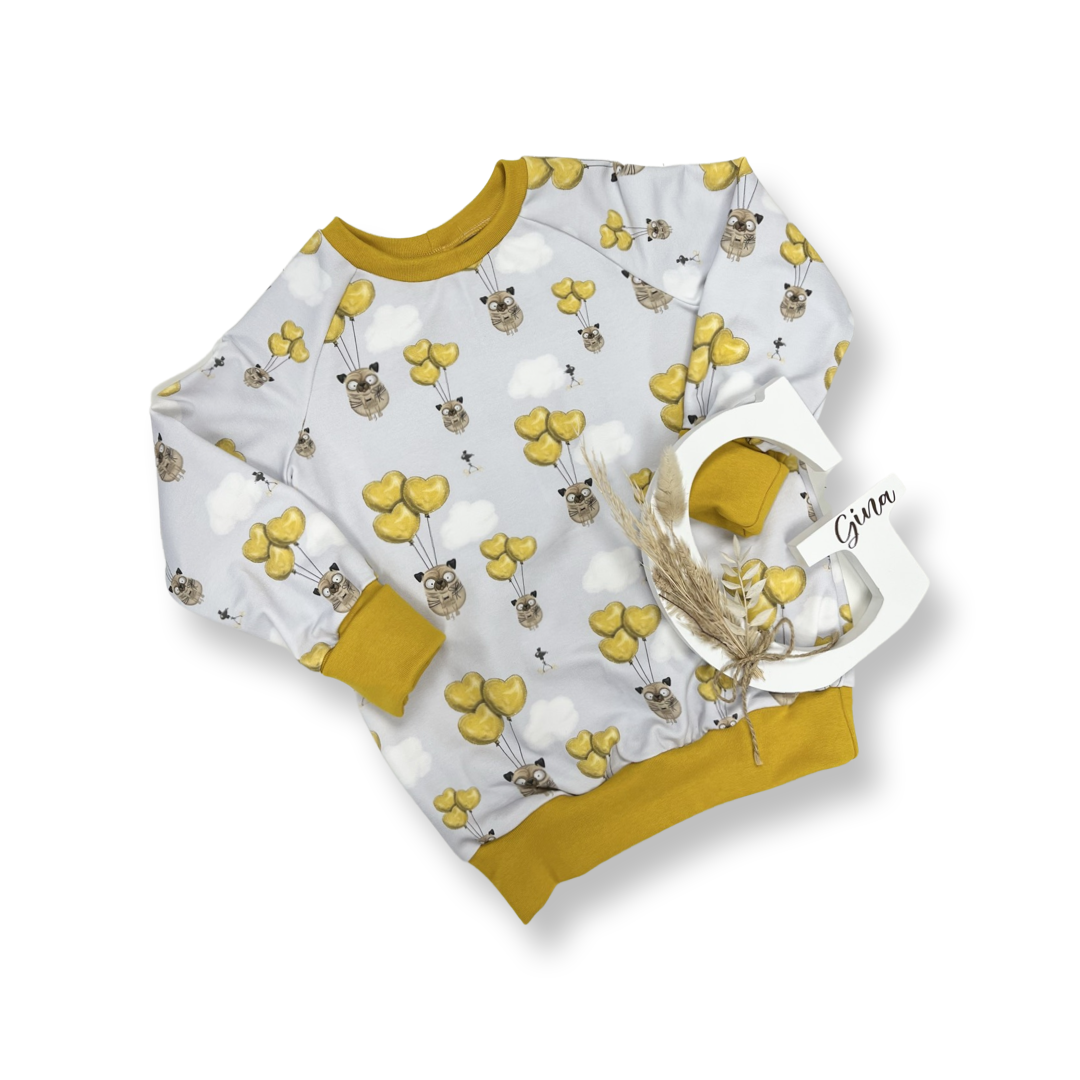 Individueller Sweater Paule 62/68 bis 158/164 - Uni